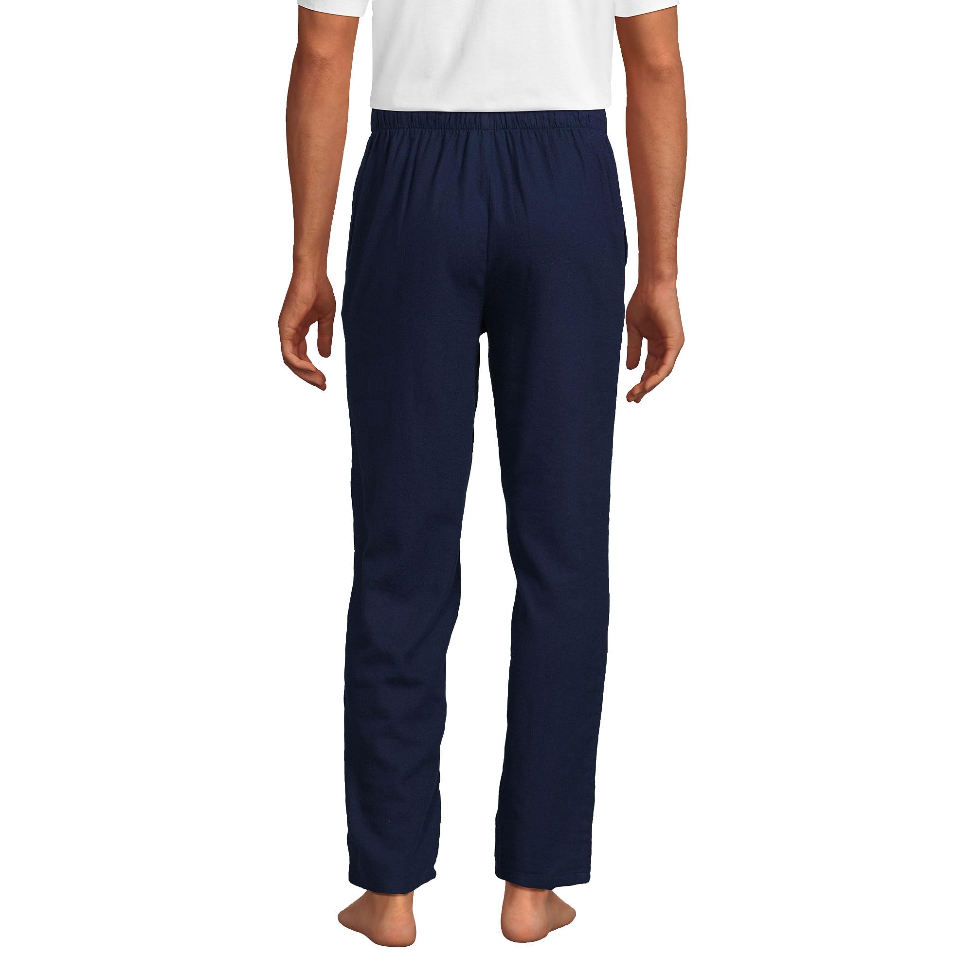 Lands' End Men's Flannel Pajama Pants - Soft & Warm Winter Sleepwear for Lounging at Home or Cozy Nights