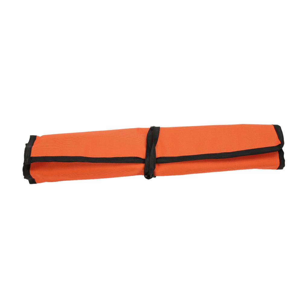 Heavy Duty Oxford Tool Roll Pouch - 12 Pocket Wrench Organizer Bag, Set of 4 (Orange) - Perfect for Mechanics, DIY Projects & Tool Storage (HGJ73)