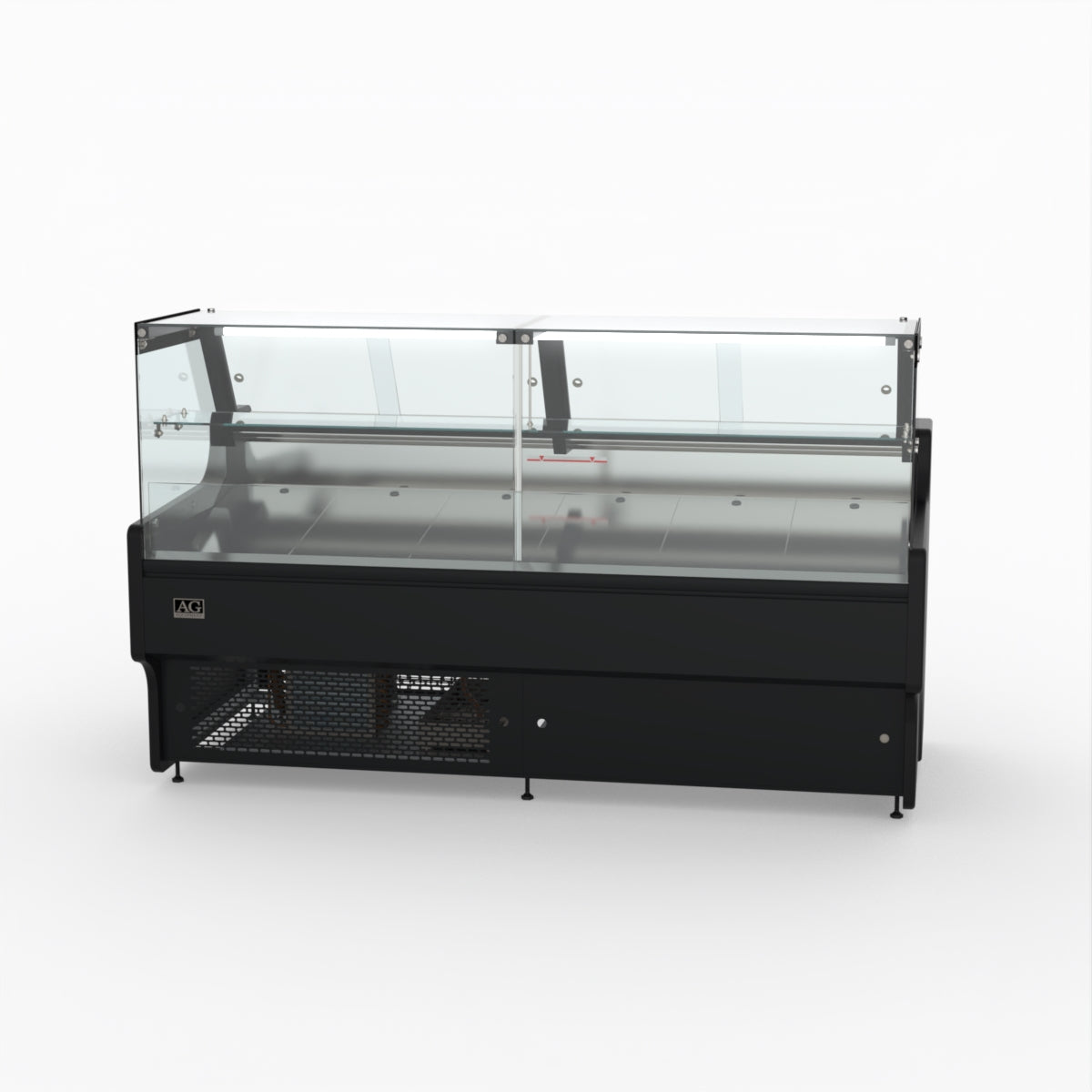 2 Meter AG Deli Showcase Glass Display Case - Perfect for Supermarkets, Delis & Bakeries to Showcase Fresh Food & Pastries