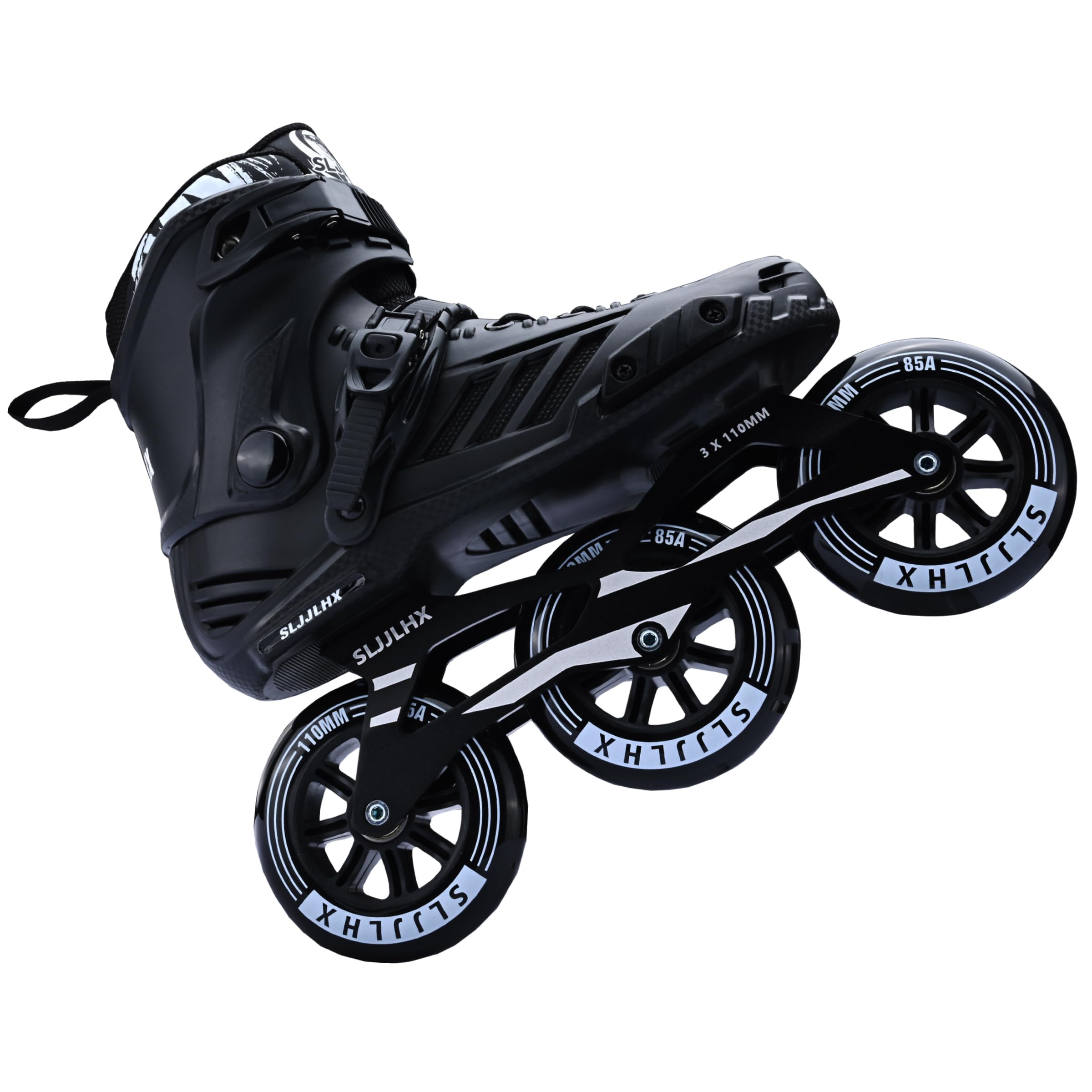 Professional 3-Wheel Inline Skates for Adults - High Performance 110mm Speed Roller Skates for Men & Women | Perfect for Outdoor Fitness, Racing & Urban Commuting