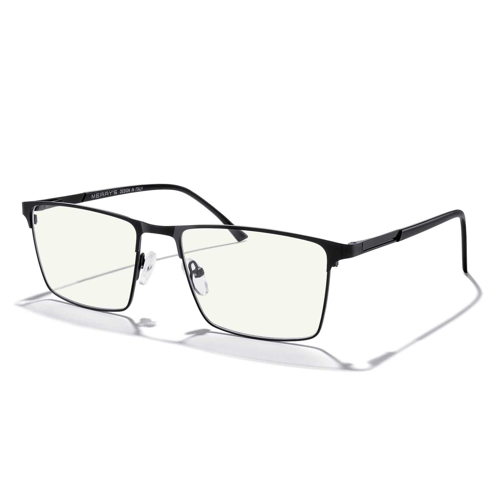 MERRY'S Blue Light Blocking Glasses for Men - Vintage Computer & Reading Glasses for Office & Gaming