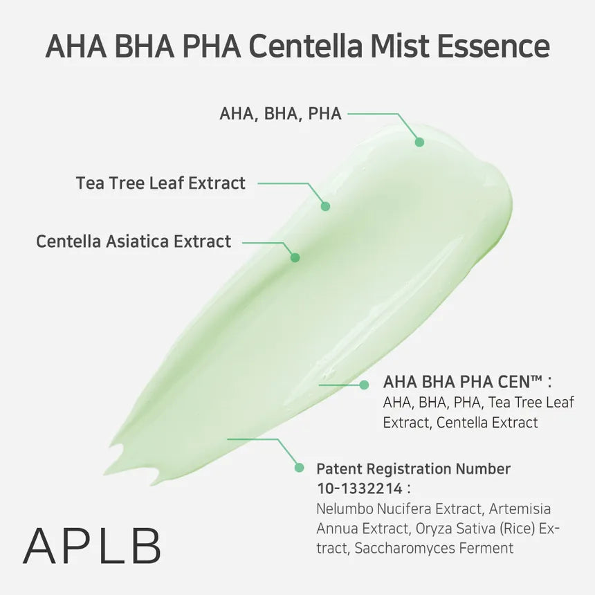APLB AHA BHA PHA Centella Facial Cream 55ml - Korean Skin Care for Acne, Wrinkles & Brightening | Daily Moisturizer for Sensitive Skin | Perfect for Night Routine & Post-Workout Skincare
