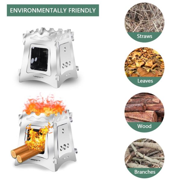 VODA™ Portable Camping Stove VDCS155 - Compact & Lightweight for Backpacking, Hiking & Outdoor Cooking Adventures