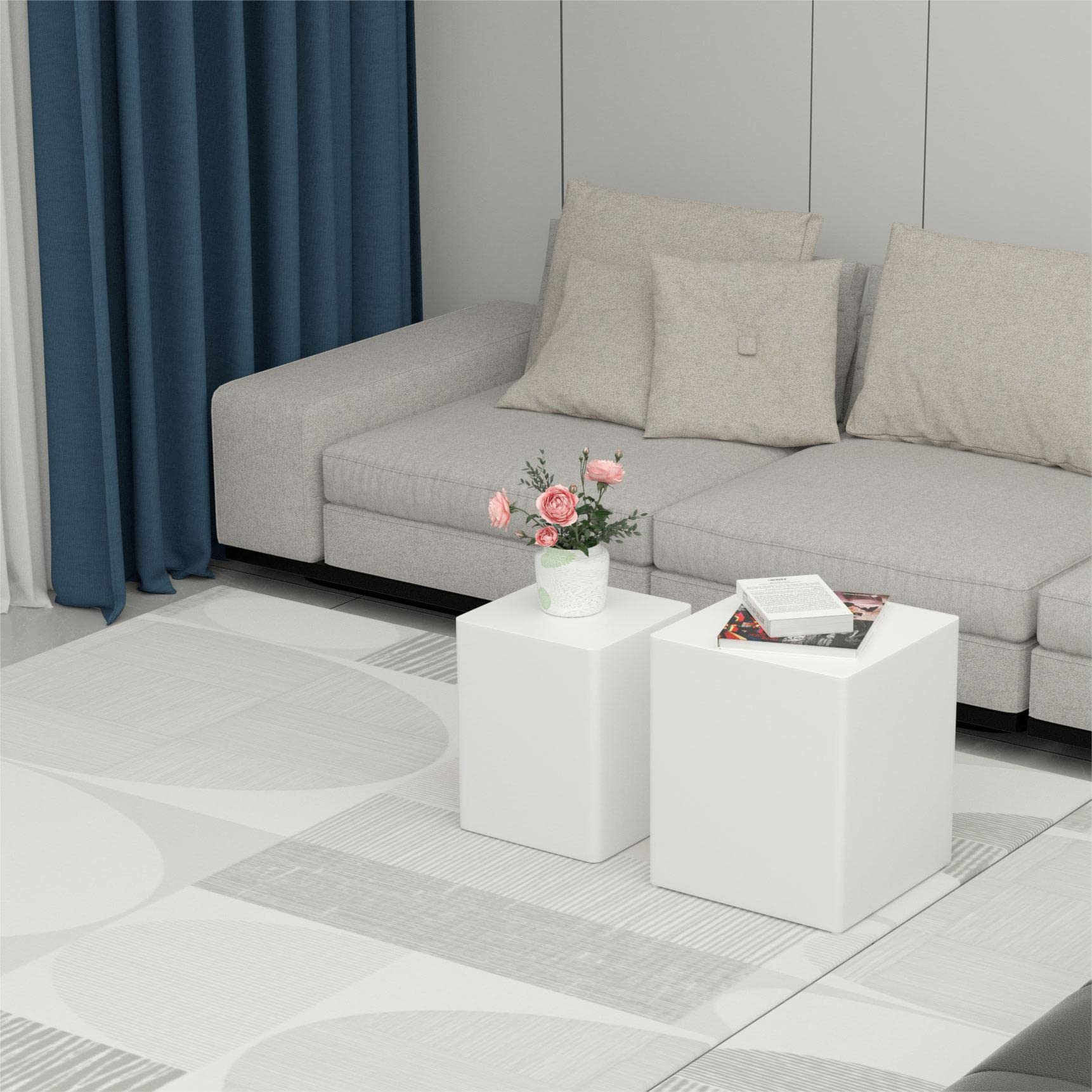 Modern Nesting Coffee Table Set of 2 - 18.25