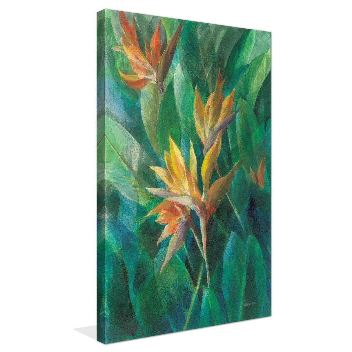 Bird of Paradise II Canvas Wall Art - Tropical Floral Print for Living Room, Bedroom & Office Decor