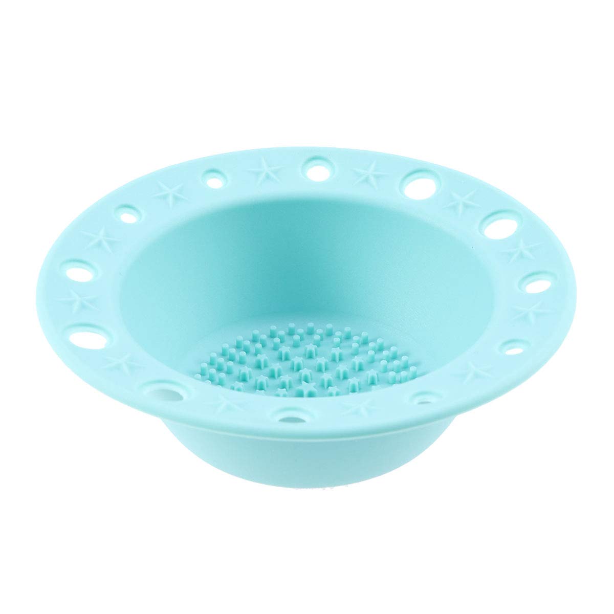 1Pc Mint Green Silicone Brush Cleaner - Makeup Brush Holder & Scrubber for Cosmetics Tools - Perfect for Washing, Drying & Organizing Brushes at Home or Salon