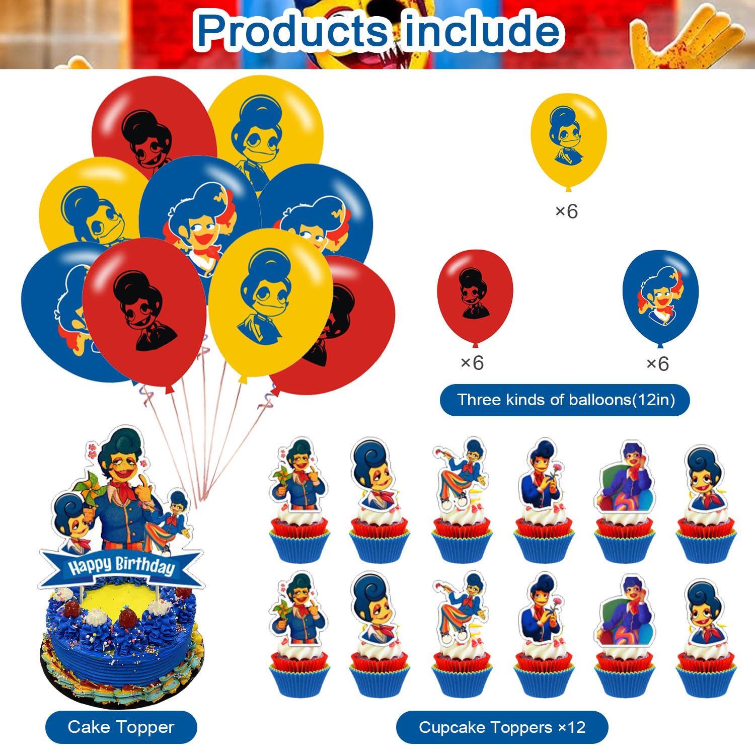 Wally Darling Welcome Home Birthday Party Decorations Set - Banner, Balloons, Cake & Cupcake Toppers for Home Decor & Themed Celebrations