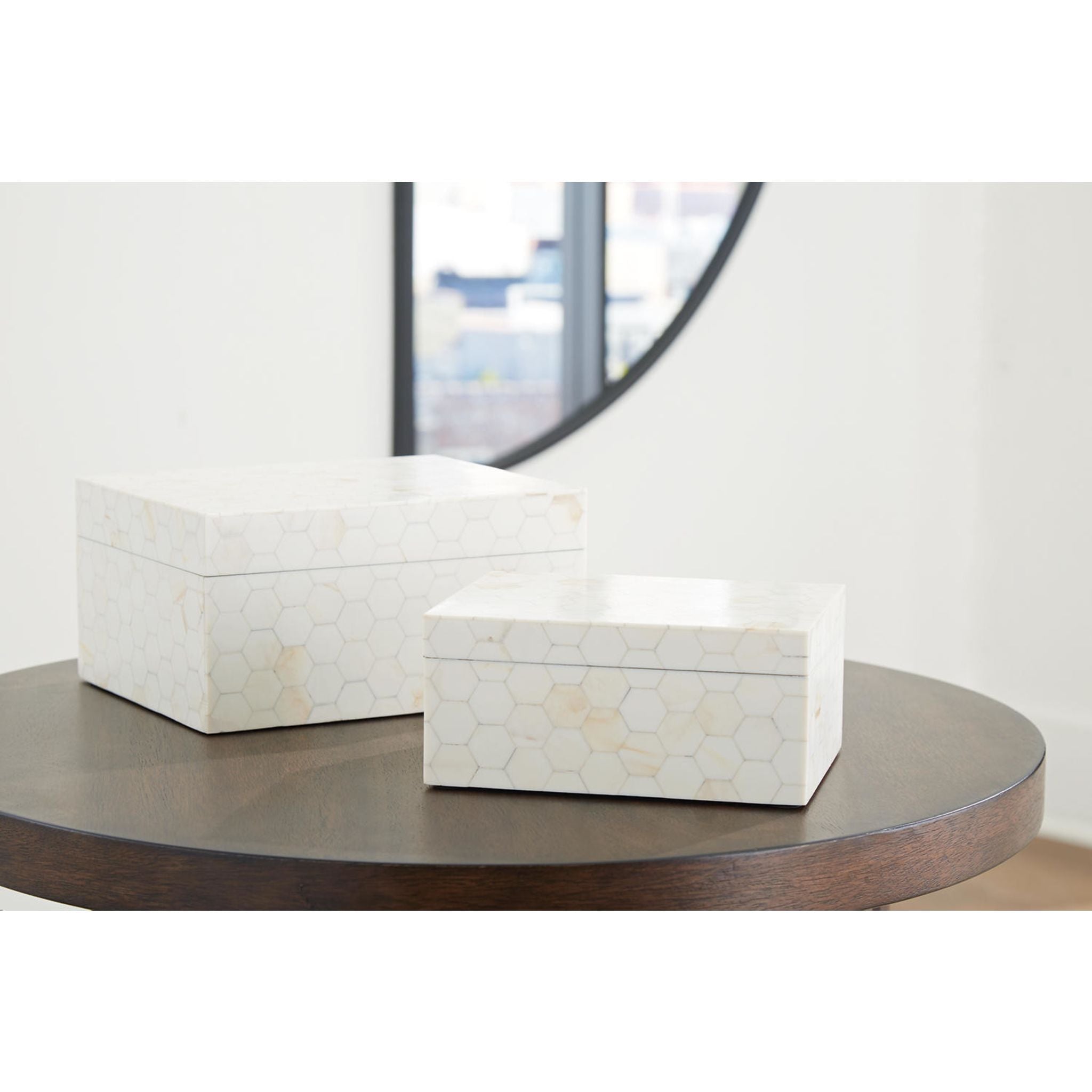 Aldenburg Decorative Storage Boxes (Set of 2) - Perfect for Home Organization, Gift Wrapping & Clutter Control - Ideal for Bedroom, Bathroom & Office Storage Solutions