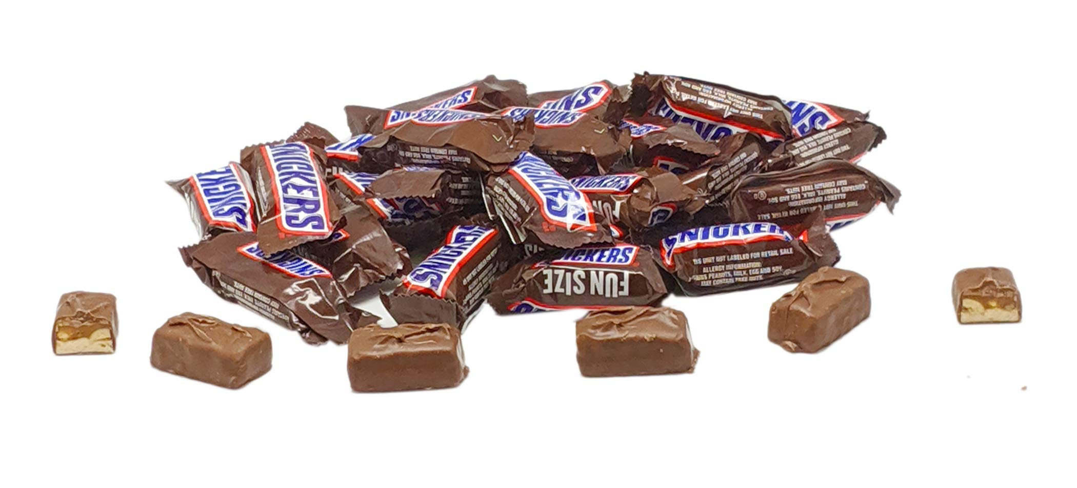Snickers Fun Size Chocolate Bars - 1LB Bulk Candy for Parties & Gifts