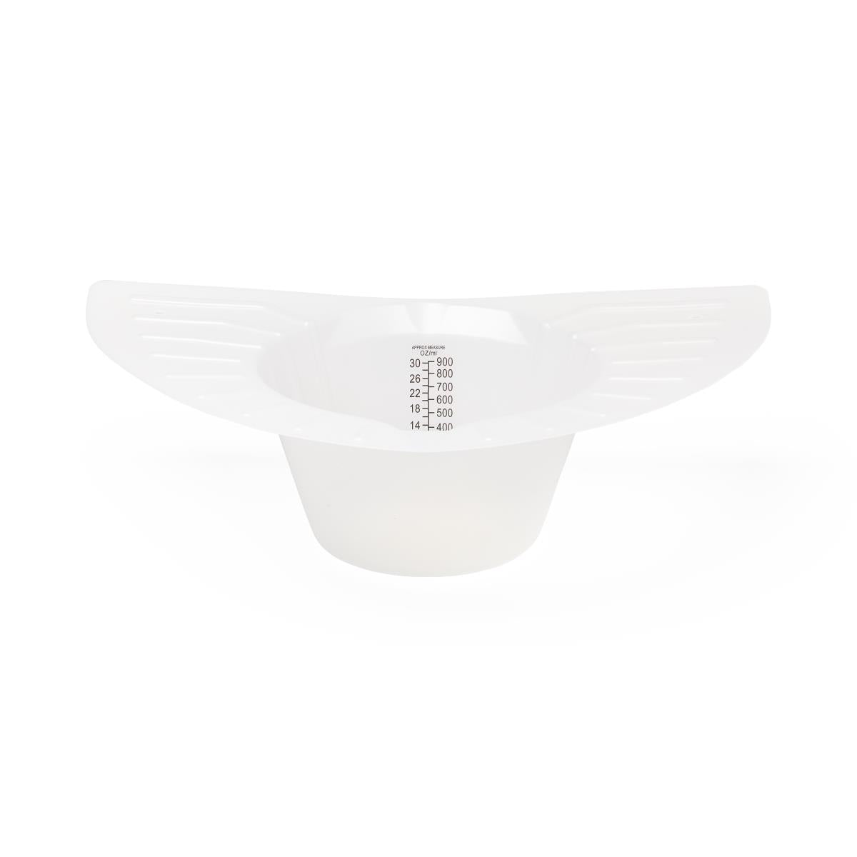 900ml (30oz) Translucent Standard Specimen Collector Pan for Urine & Stool with Black Graduations - Ideal for Medical Labs, Hospitals & Home Healthcare Use