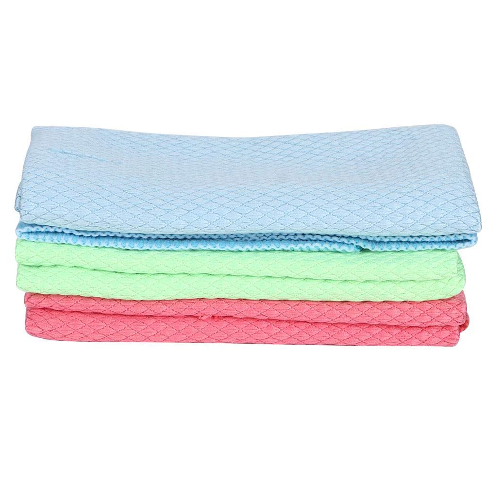 Ymiko 3-Pack Premium Dish Cleaning Towels - Super Absorbent & Reusable Kitchen Cloths for Washing Pans, Pots, Dishes, Bowls & Bottles - Ideal for Daily Dishwashing, Kitchen Cleaning & Household Chores