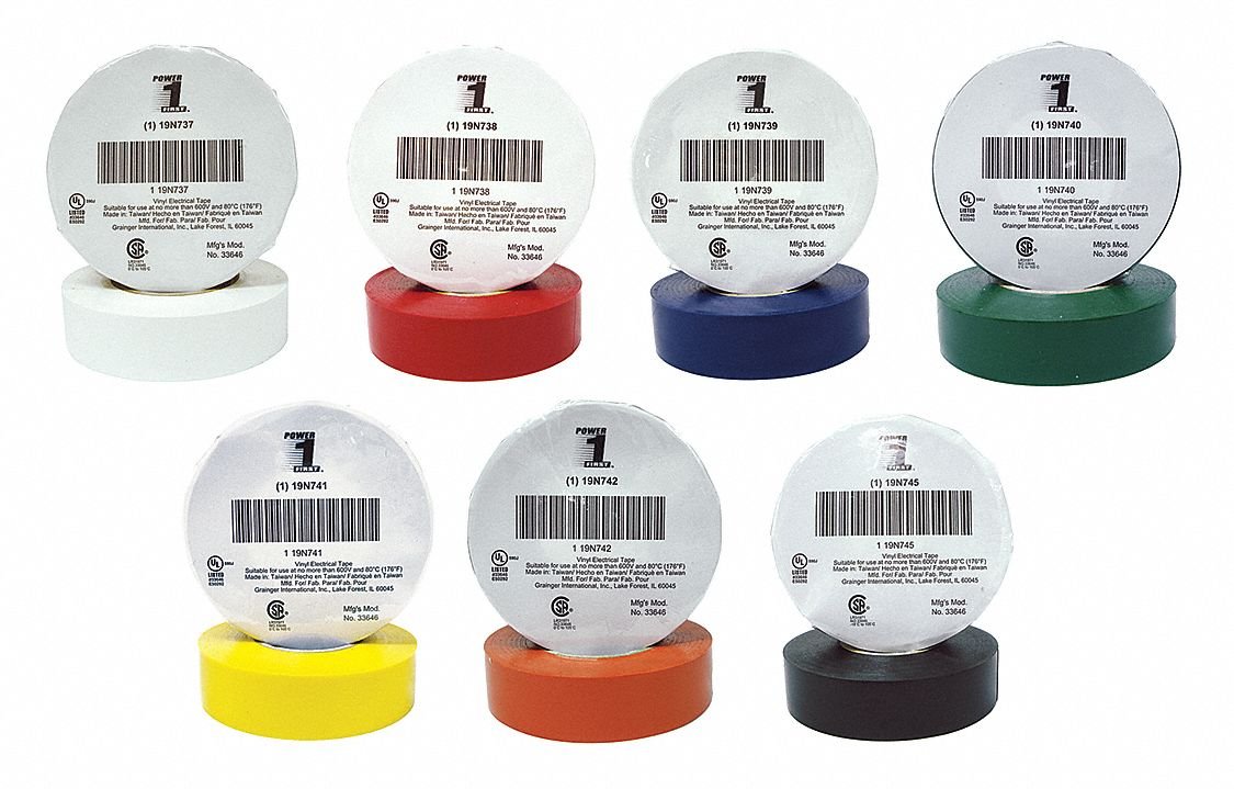 Premium Electrical Tape - 7 Mil Thick, 66 ft Long - 10 Assorted Colors for Wiring, Insulation & DIY Projects - Ideal for Home Repairs, Automotive Use & Crafting