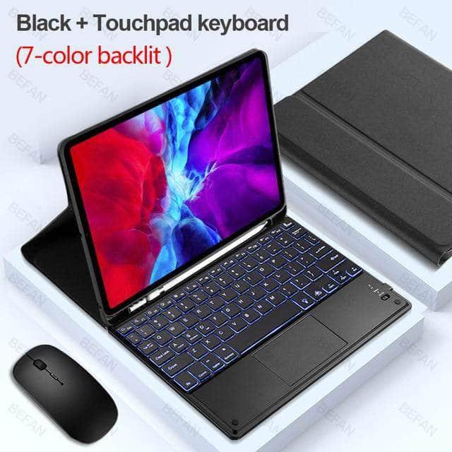 Premium TouchPad Keyboard Case for iPad 9 (2021) - Slim Protective Cover with Backlit Keys | Perfect for Work, Study & Travel