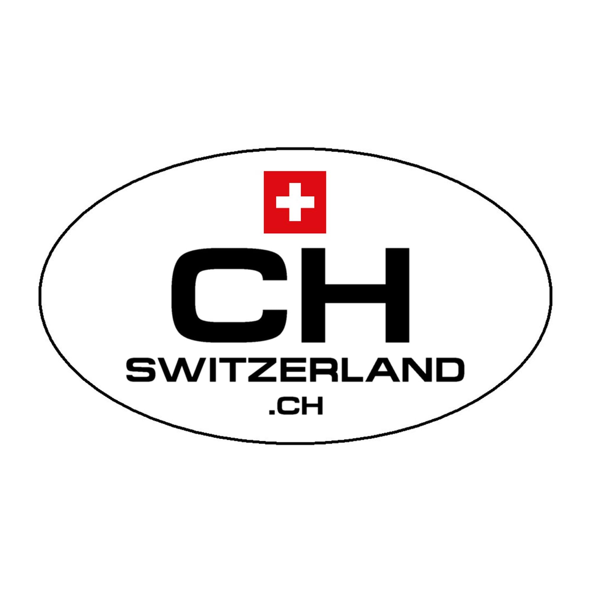 UN Style Oval Car Sticker - Switzerland Flag Bumper Decal for Cars, Trucks & Vehicles | Durable Vinyl for Outdoor Use on Windows, Bumpers & Laptops