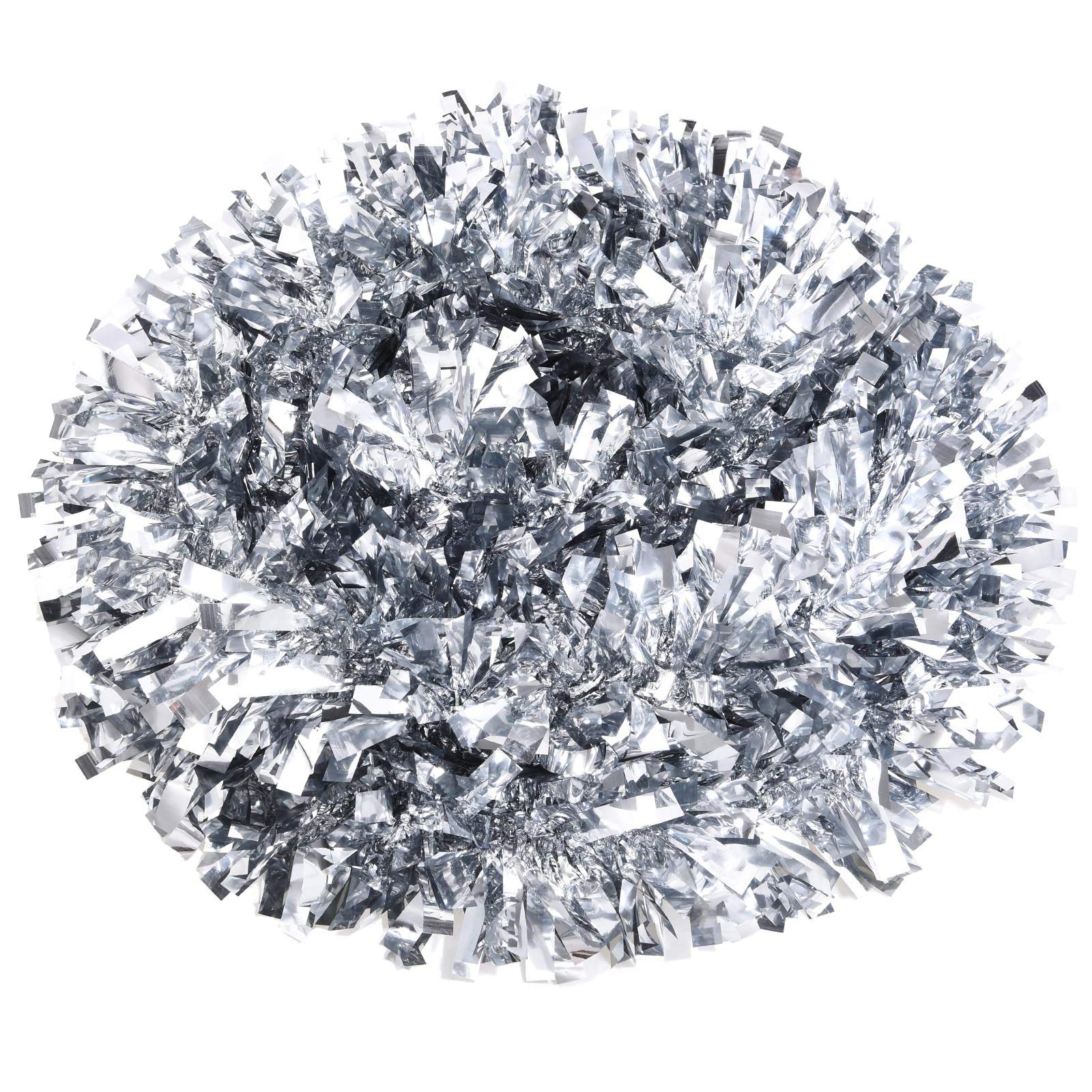 Silver Metallic Christmas Tinsel Garland - 26.2 ft Shiny Holiday Tree Decor for Xmas, Weddings & Birthday Parties | Indoor/Outdoor Hanging Decoration for Home, Office & Festive Events