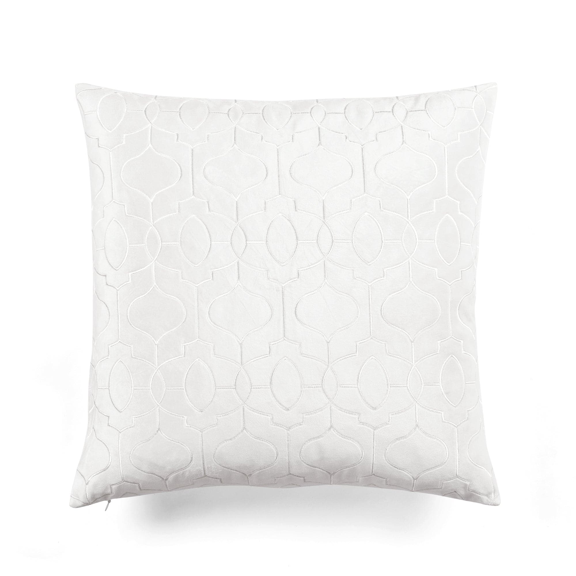 Velvet Geo Decorative Pillow Cover - Modern Geometric Throw Pillow Case for Sofa, Bed & Home Decor - Soft Luxury Cushion Cover for Living Room, Bedroom