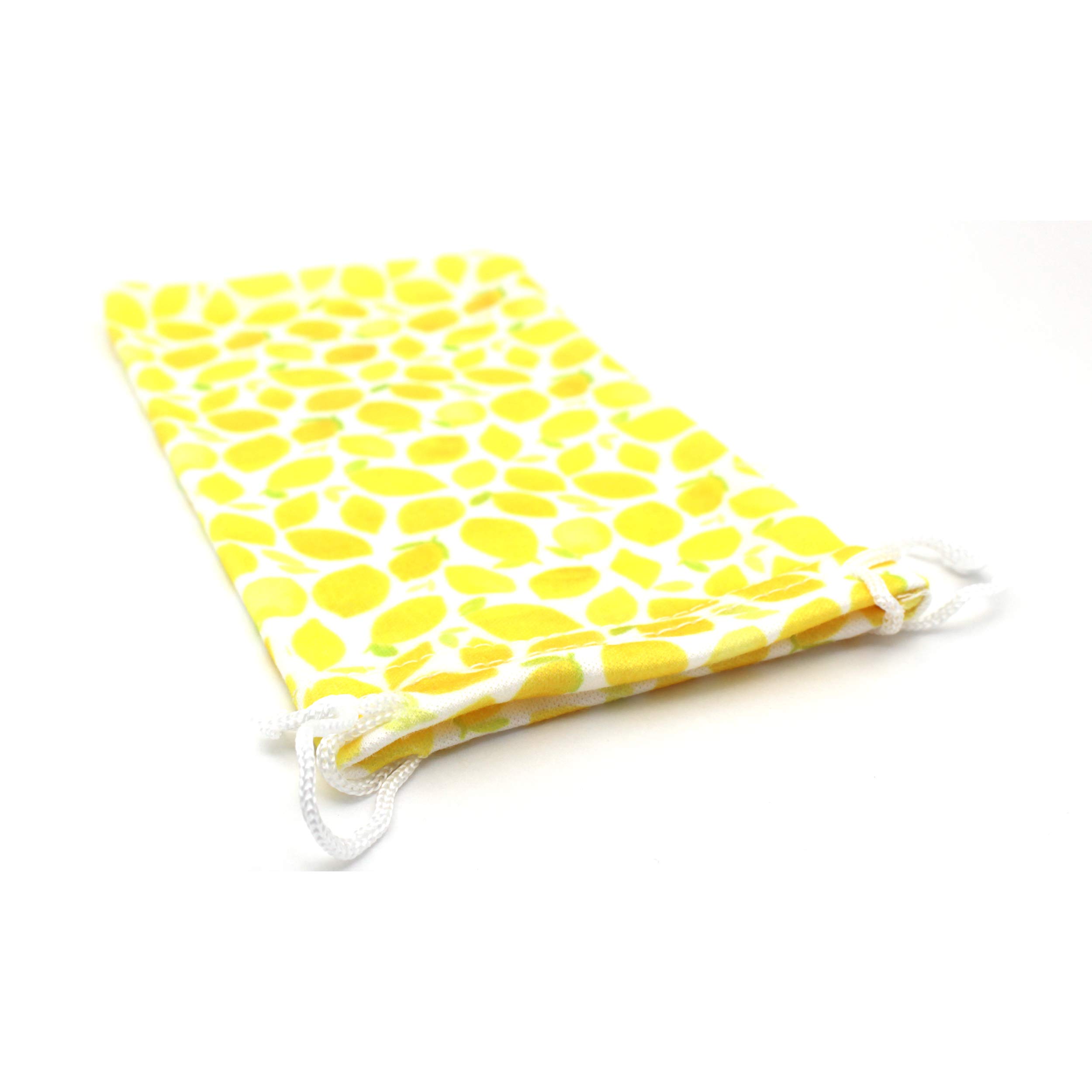 Premium Drawstring Closure Fruit Print Microfiber Eyewear Pouch - Soft Protective Glasses Case for Sunglasses, Reading Glasses & Eyeglasses - Perfect for Travel, Gym & Daily Storage