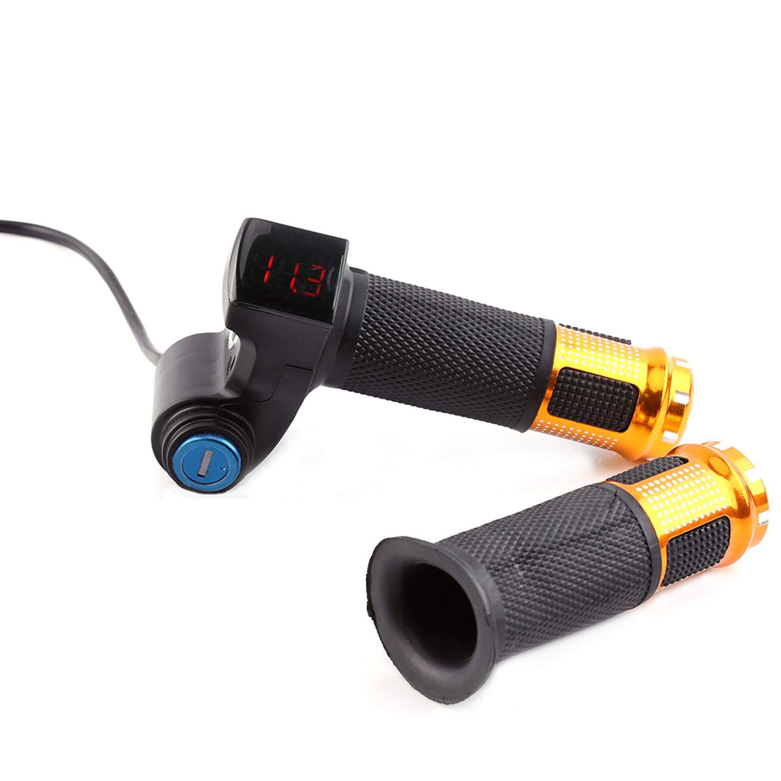 12-84V Ebike Twist Throttle - MX650 Replacement Electric Hand Throttle with Key Lock for 22mm Handlebar | Perfect for Electric Bikes, Scooters & Motorcycles (Riding, Commuting, Off-Road Adventures)
