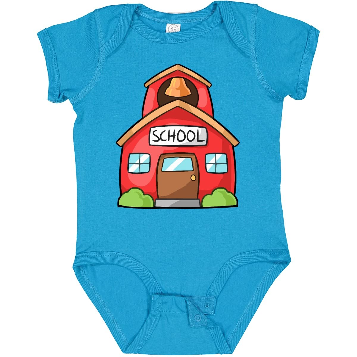 Inktastic Cute School House Baby Bodysuit - Soft Cotton Infant Onesie for Boys & Girls - Perfect for School Events, Photo Shoots & Everyday Wear