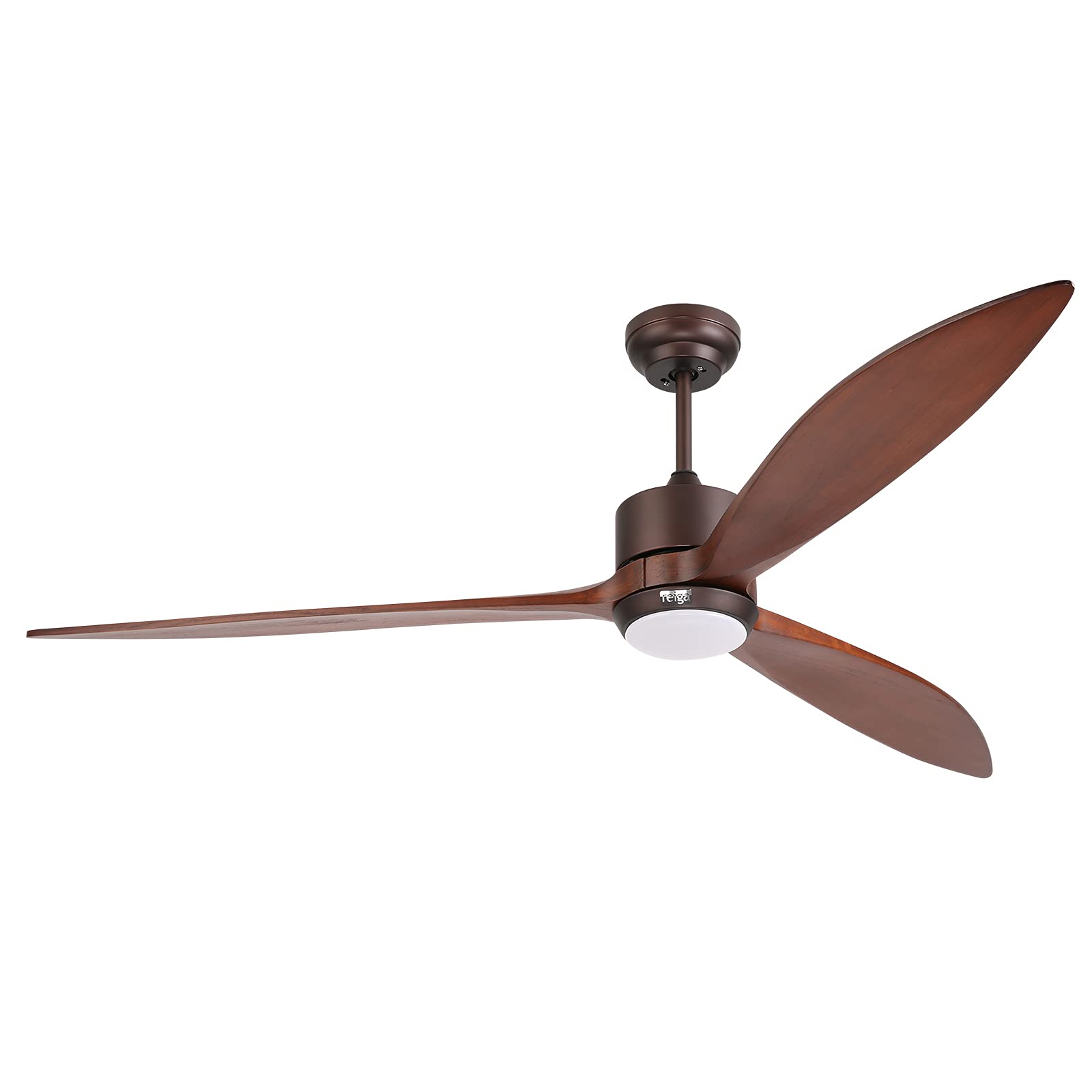 65 Inch Smart Wood Ceiling Fan with Light & Remote - ETL Certified Quiet DC Motor, 3-Blade Design for Living Room, Bedroom & Patio - Perfect for Home Cooling & Stylish Decor