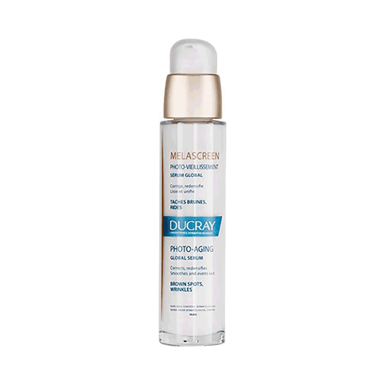 Ducray Melascreen Photo Aging Global Serum 30ml - Anti-Aging Brightening Face Serum for Dark Spots & Wrinkles - Day & Night Skincare for Radiant Youthful Skin
