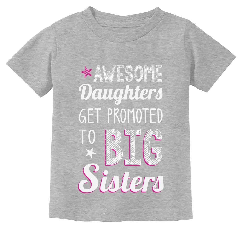 Tstars Big Sister Shirt - Cute Pregnancy Announcement & Sibling Reveal T-Shirt for Girls - Perfect for Gender Reveal Parties & Family Photos