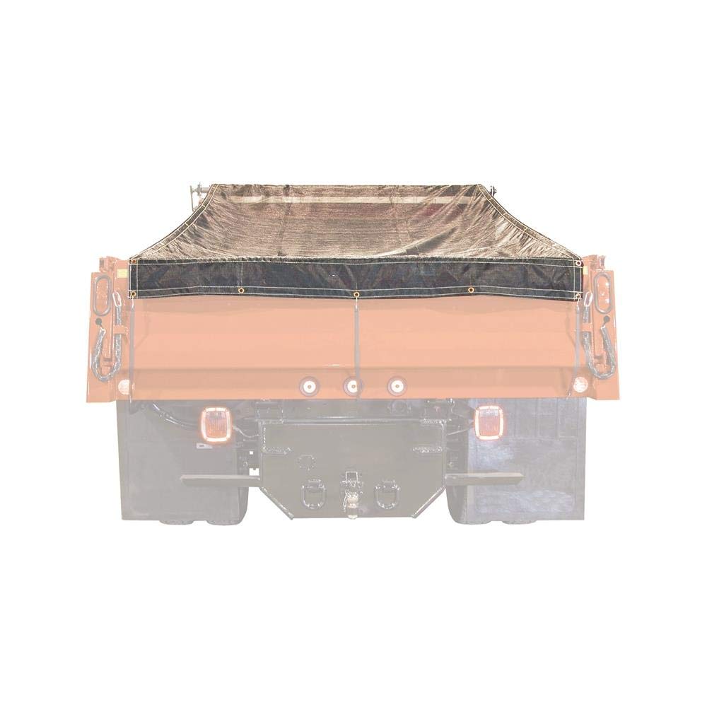 Buyers Products Black Mesh Replacement Tarp 8' x 22' - Heavy Duty Truck Cover for Cargo Protection & Debris Control | Perfect for Flatbed Trailers, Landscaping & Construction Sites