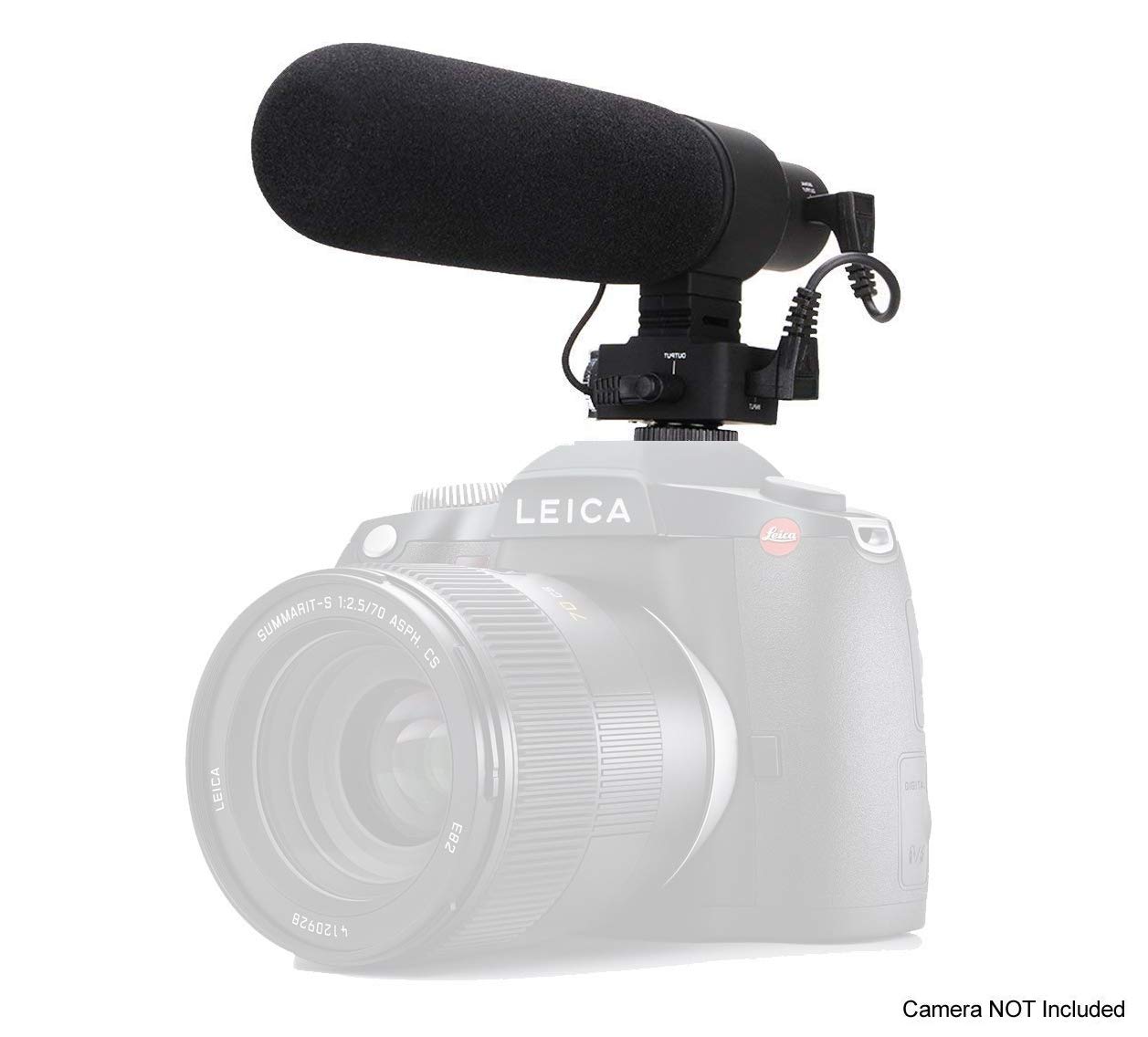 Professional Super Cardioid Shotgun Microphone for Canon XC10 - Stereo Recording with Dead Cat Wind Muff | Perfect for Vlogging, Interviews & Outdoor Filming