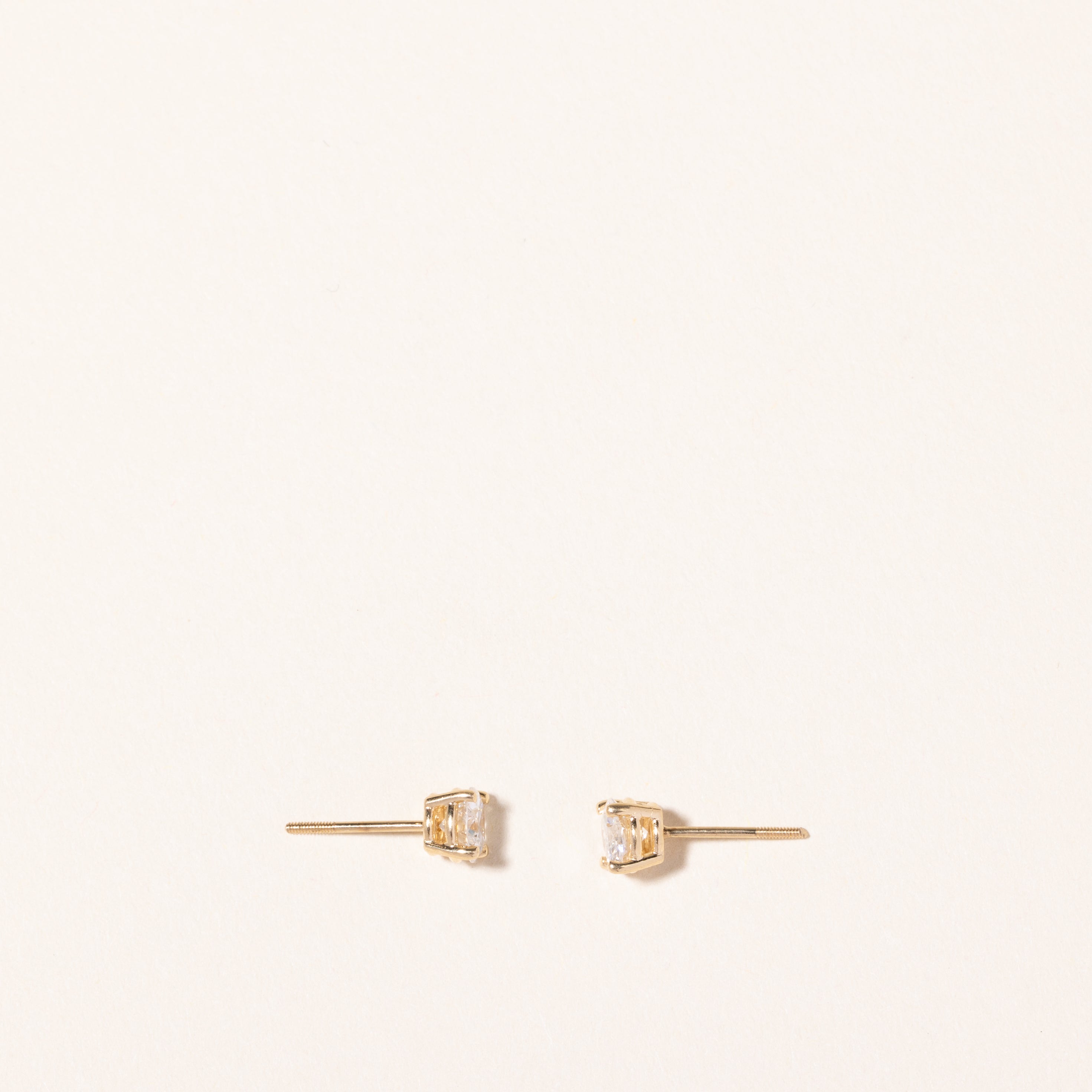 0.84ctw Diamond Stud Earrings for Women - Round Cut 14K White Gold Earrings | Perfect for Weddings, Anniversaries & Everyday Luxury
