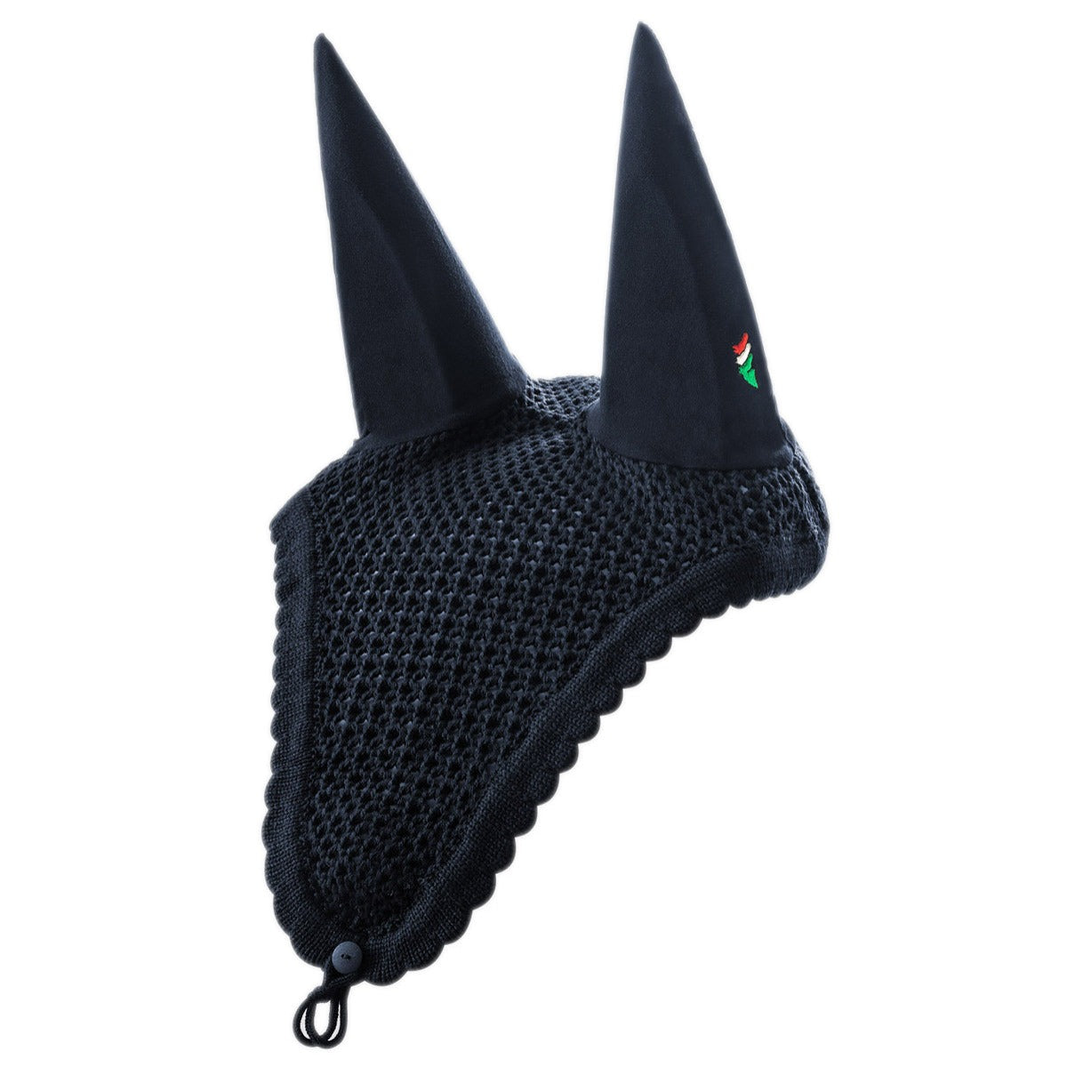 Equiline Loop Tie Down Ear Bonnet for Horses - Breathable & Adjustable Fly Protection - Perfect for Riding, Training & Show Jumping