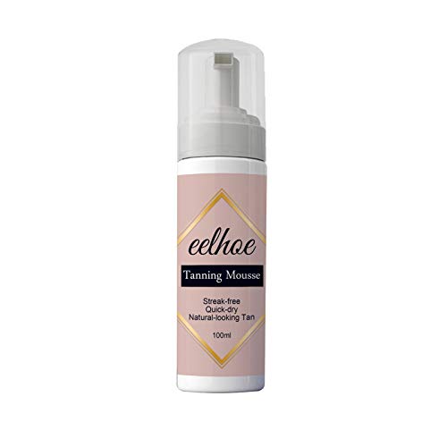Tan Self 100ml Dark Tanning Mousse Lotion - Natural Looking Self Tanner for Face & Body | Hydrating Skin Care with Pore Minimizing Effect | Perfect for Beach, Vacation & Everyday Glow