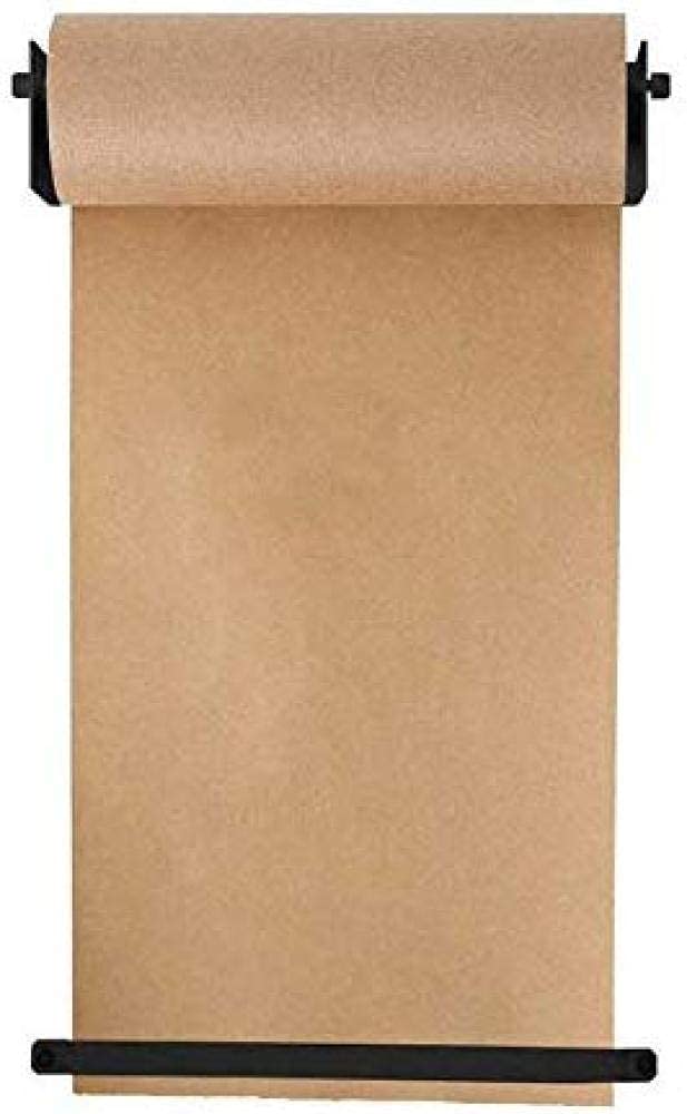 Wall Mounted Kraft Paper Roll Holder - 60cm Reusable Multi-Purpose Dispenser for Kitchen, Office & Craft Room Decor | Paper Retainer Bar with Easy Installation