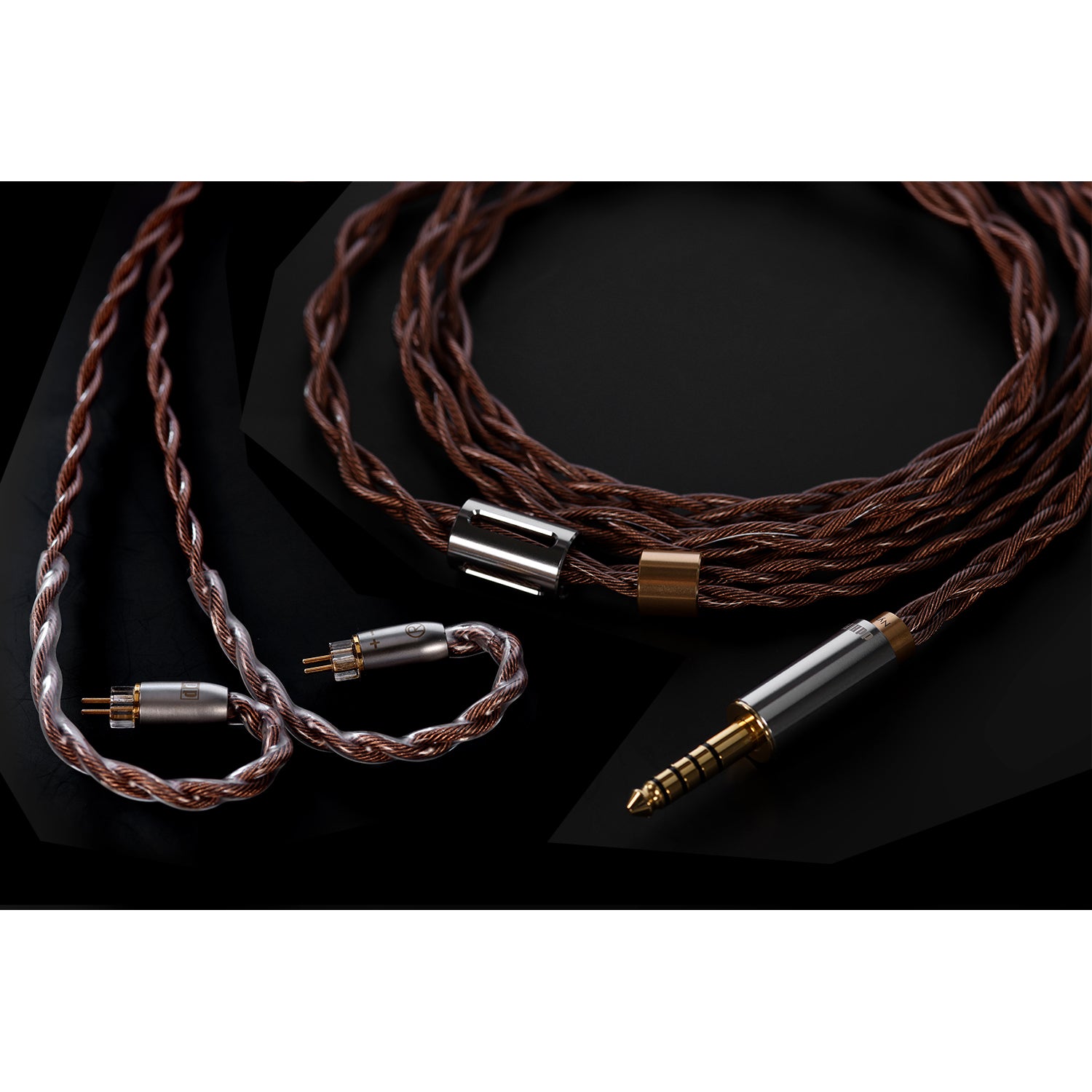 DD ddHiFi BC130B (Air Nyx) 4 Strand OCC Upgrade Earphone Cable - High Quality Audio Upgrade for IEMs - Perfect for Audiophiles, Music Lovers & Studio Monitoring