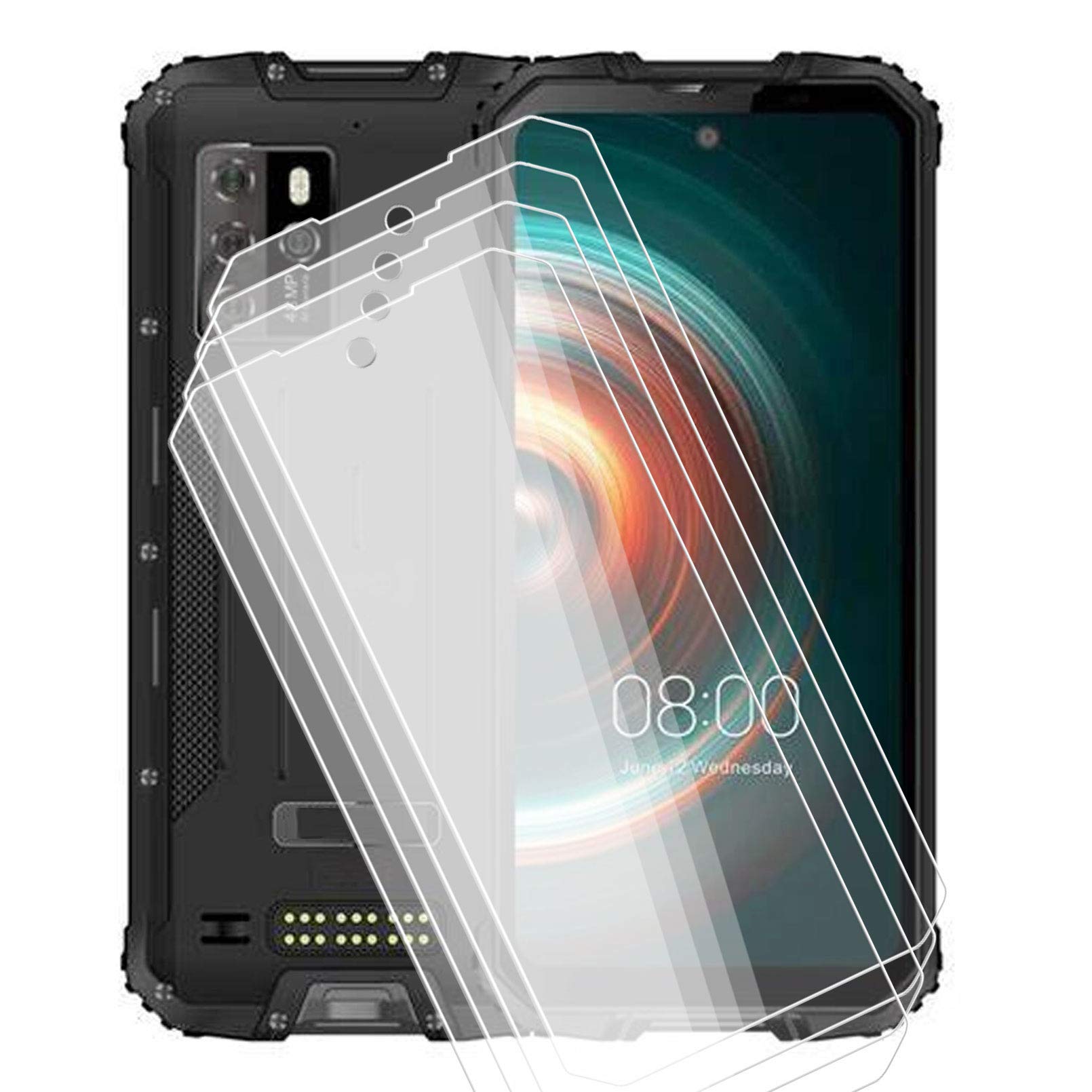 Oukitel WP10 Screen Protector 4-Pack, 9H Hardness Anti-Scratch for Outdoor Use