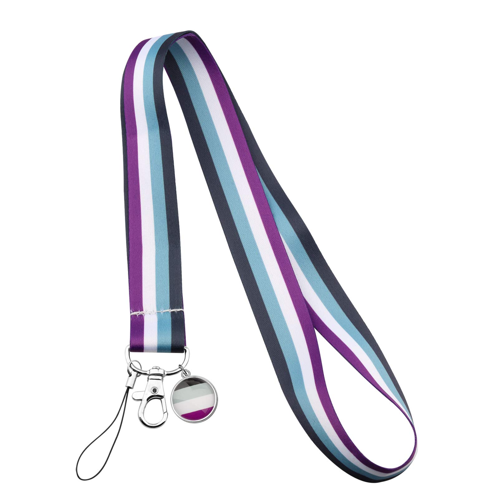 Rainbow Gay Pride Phone Lanyard - LGBT ID Card Holder for Office & Events