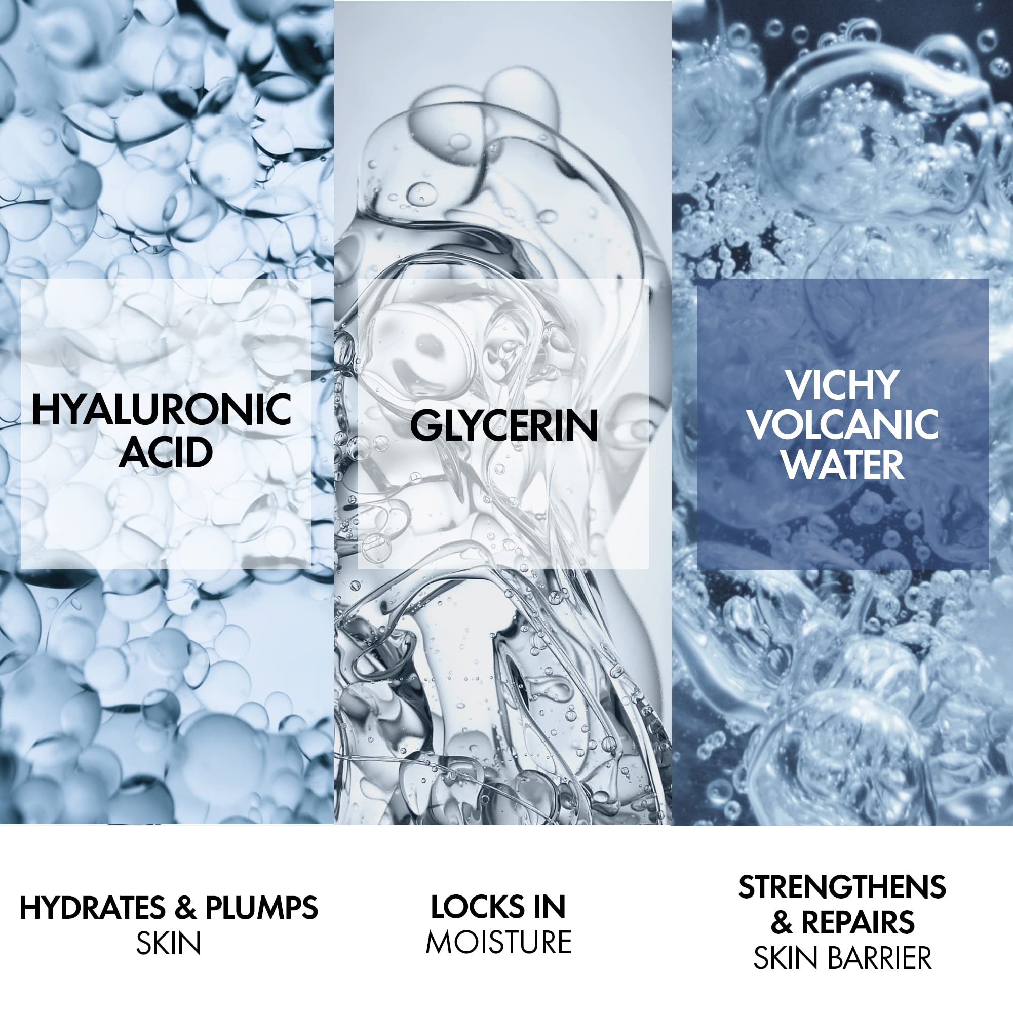 Vichy Aqualia Thermal 48HR Hydrating Face Cream with Hyaluronic Acid - Fragrance Free Moisturizer for Dry Skin, 1.69 fl oz | Day & Night Hydration for Sensitive Skin | Dermatologist Recommended Skincare for Women & Men