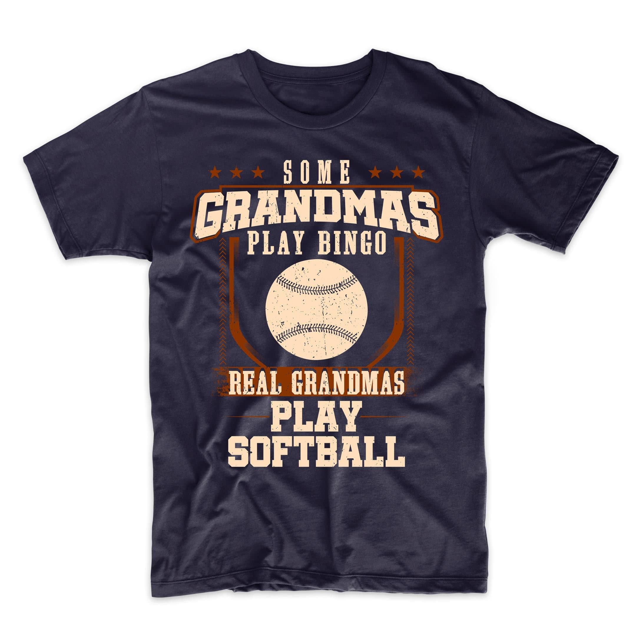 Real Grandmas Play Softball T-Shirt - Funny Grandma Gift for Softball Lovers - Perfect for Games, Practice & Grandma Pride