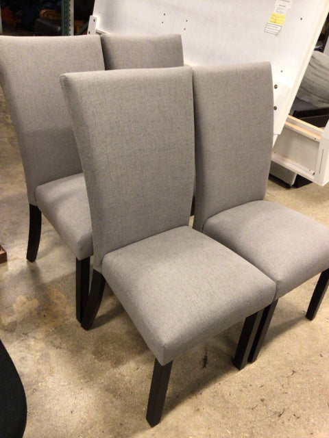 4-Piece City Furniture Fabric & Wood Dining Chairs Set - Modern Kitchen & Dining Room Seating for Home & Restaurant Use