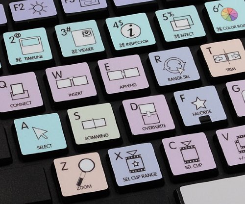 Apple Final Cut Pro X Galaxy Series Keyboard Stickers - Compatible with MacBook, iMac, Mac Pro - Perfect for Video Editors & Content Creators