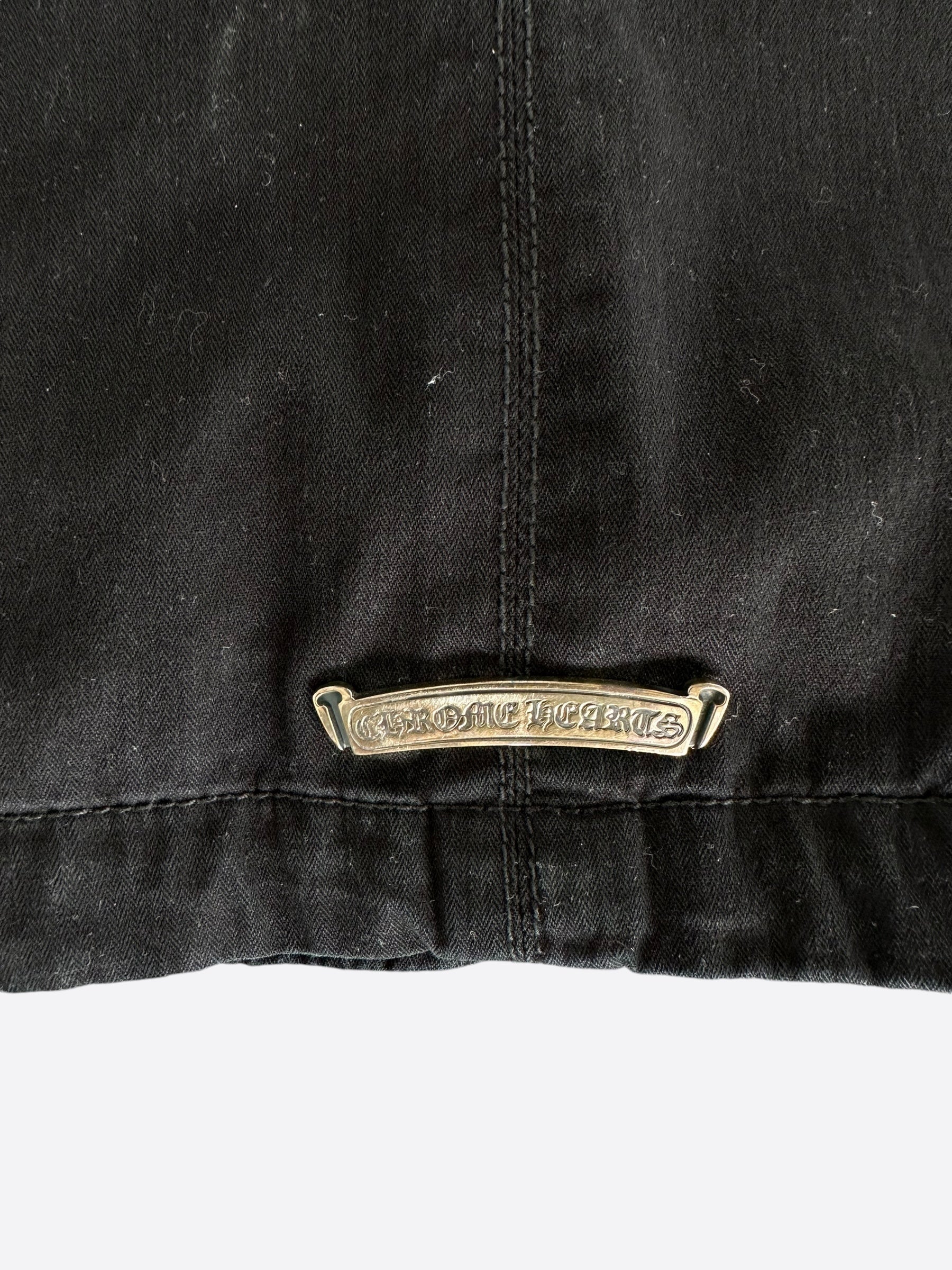 Chrome Hearts Black Cherry Bomb Military Jacket - Stylish Punk Biker Jacket for Men & Women - Perfect for Concerts, Motorcycle Rides & Streetwear Fashion