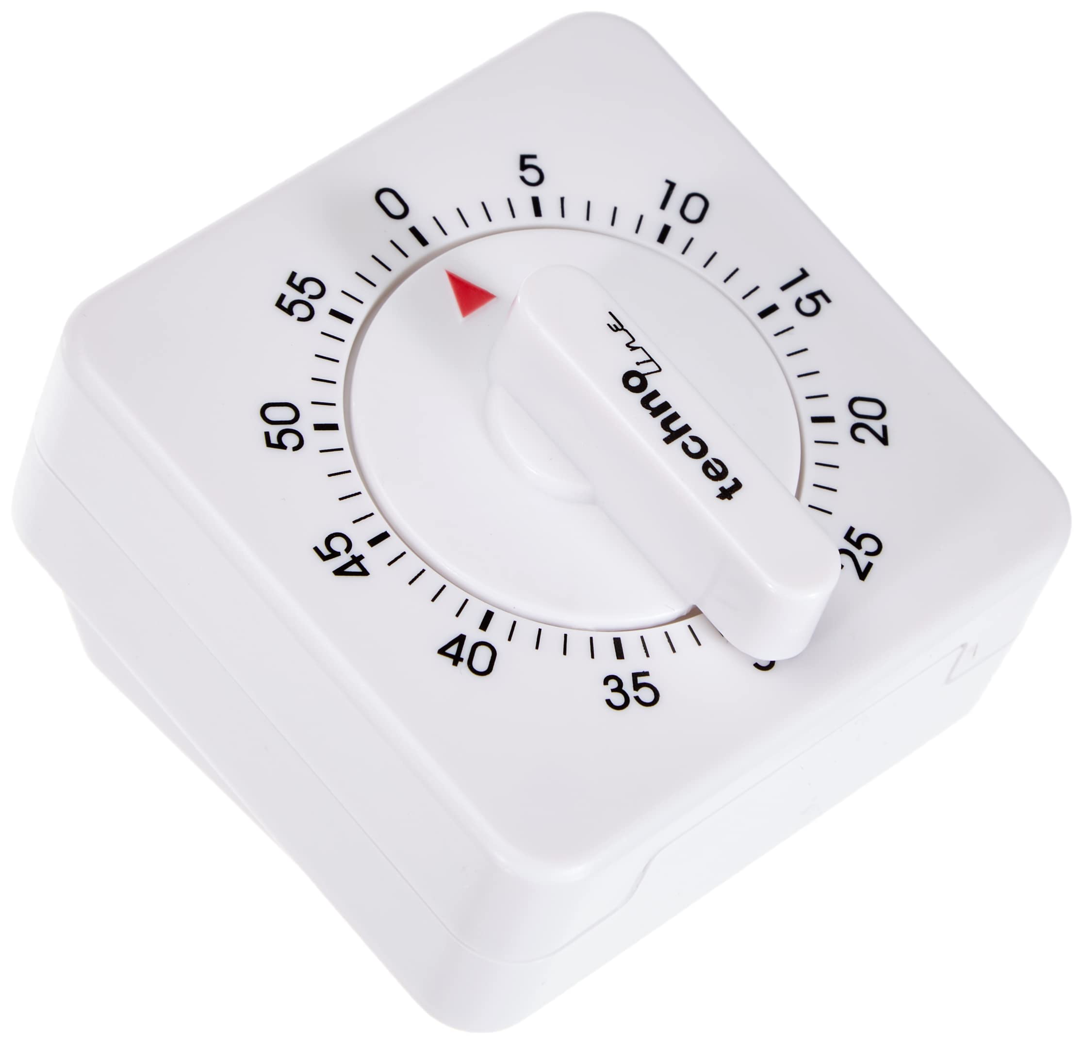 Technotrade Technoline KZW-Analogue Kitchen Timer - White | Mechanical Countdown Timer for Cooking, Baking, Studying & Workouts | Durable Kitchen Tool for Home & Professional Use