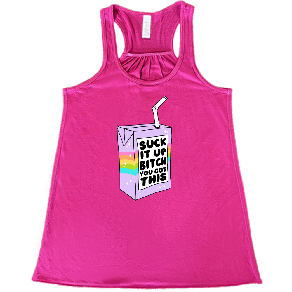 Motivational 'Suck It Up Bitch You Got This' T-Shirt - Funny Inspirational Quote Tee for Women & Men - Gym, Workout, Everyday Wear
