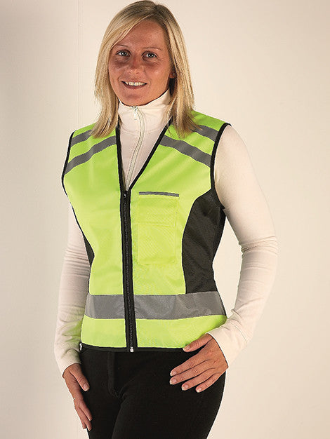 High Visibility Safety Vest - Please Pass Slow and Wide - Reflective Work Vest for Construction, Cycling & Roadside Emergencies