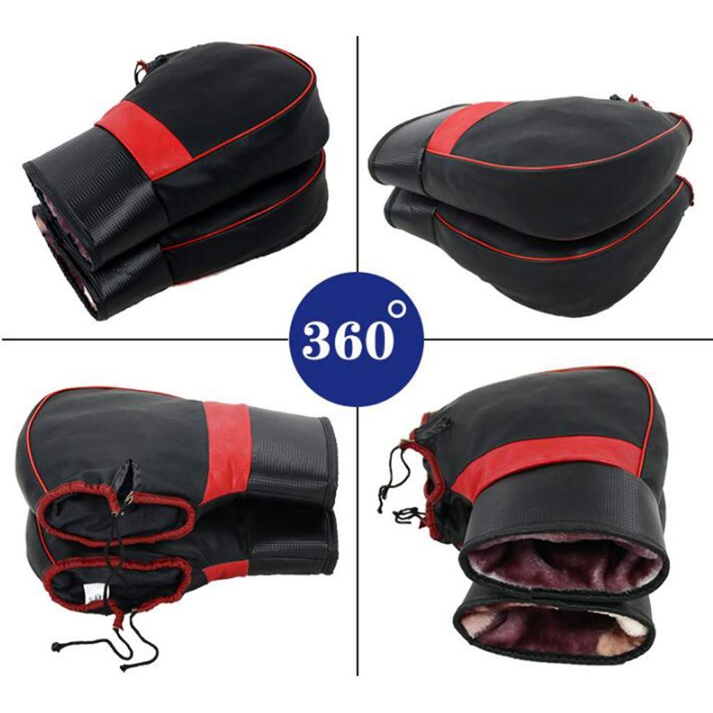 Motorcycle Scooter Handlebar Muffs - Windproof Protective Gloves Hand Warmers for Cold Weather Riding