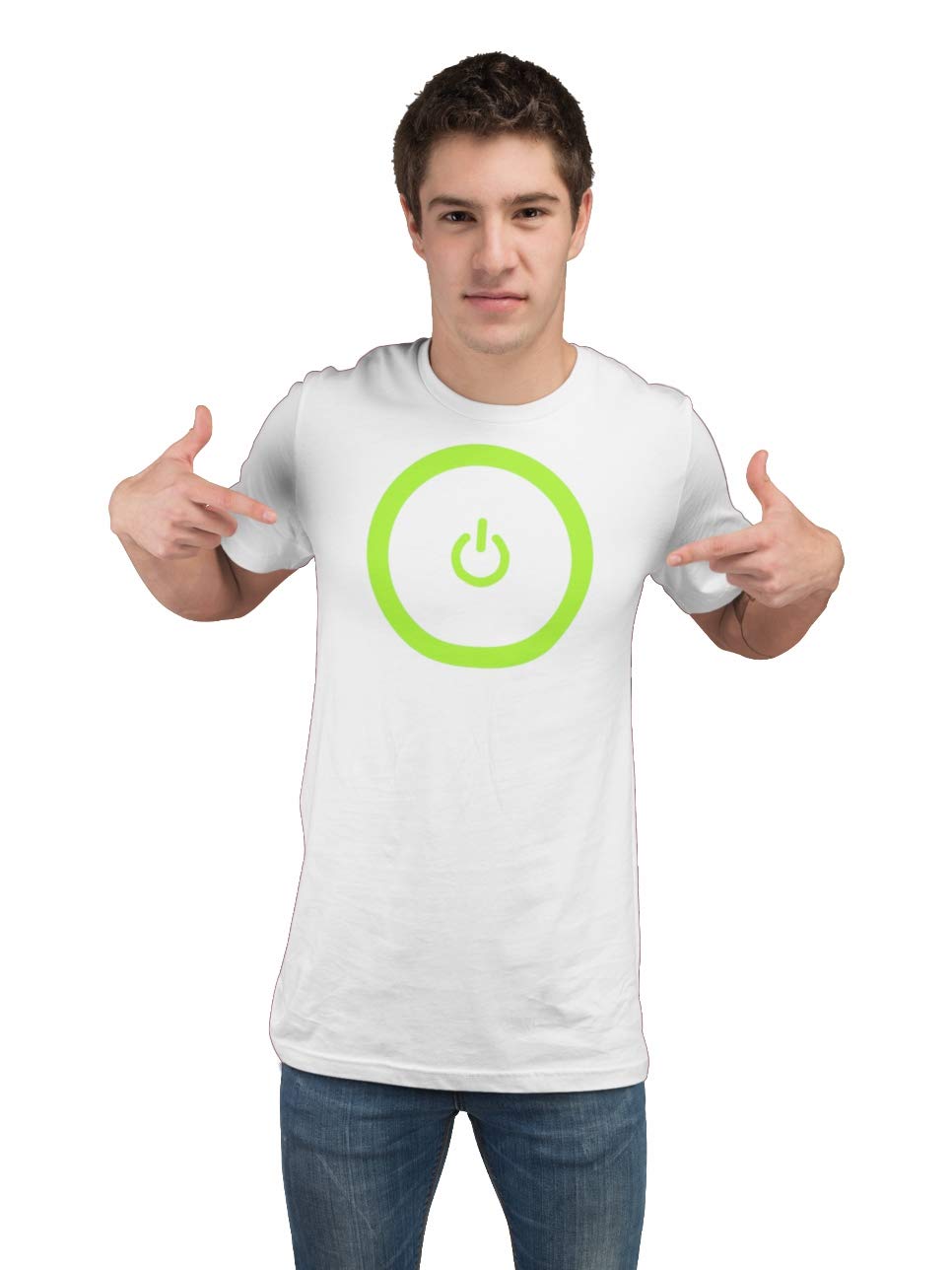 Go All Out Adult Gaming Power Button Gamer Pride T-Shirt - Comfortable Cotton Tee for Gamers, Esports & Video Game Lovers - Perfect for Gaming Events, Conventions & Casual Wear