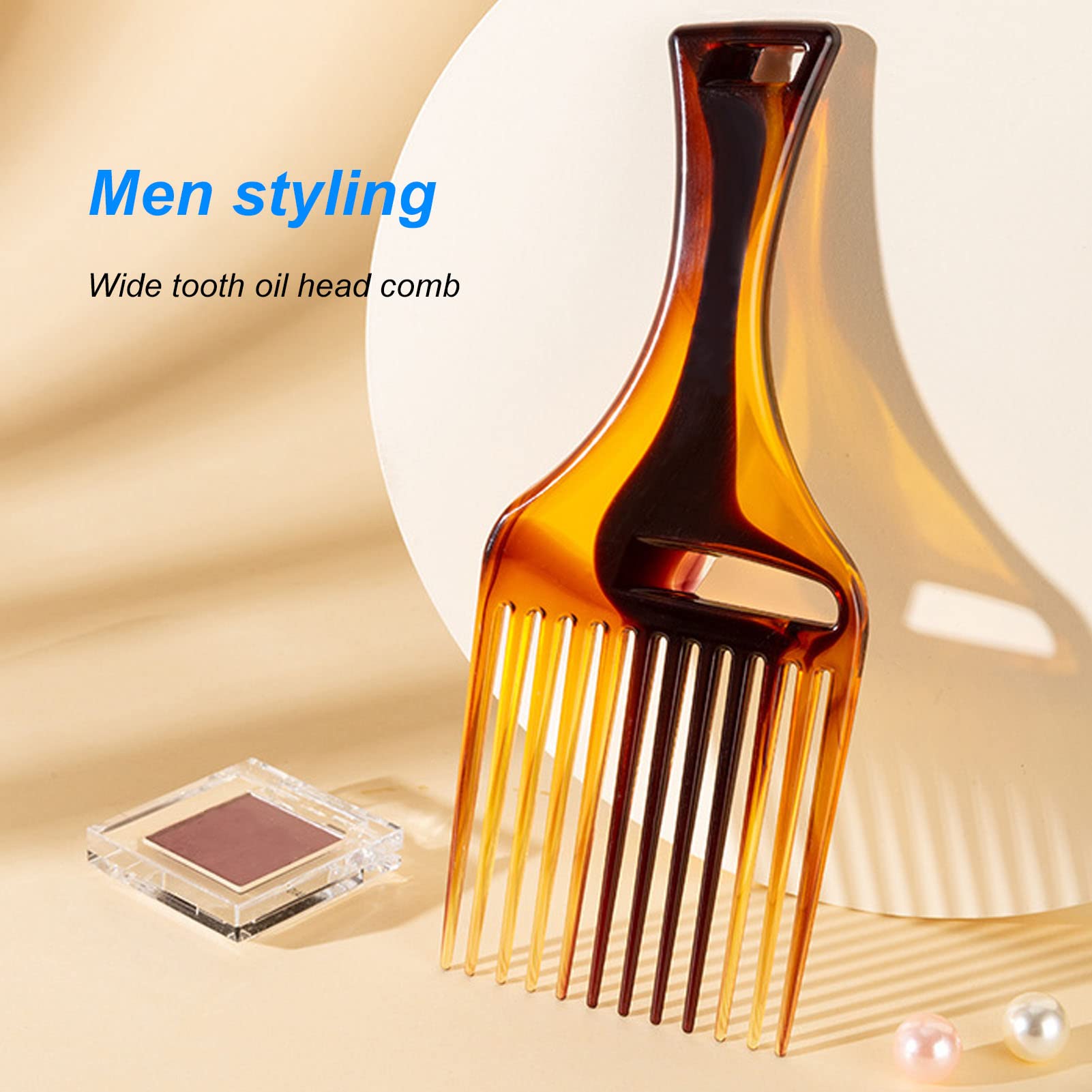 3pcs Hair Comb Set for Men & Women - Oil Head Comb, Fish Bone Comb & Slicked Back Comb - Professional Wide Tooth Styling Tools for Home & Barber Shop - Perfect for Hair Care, Styling & Grooming