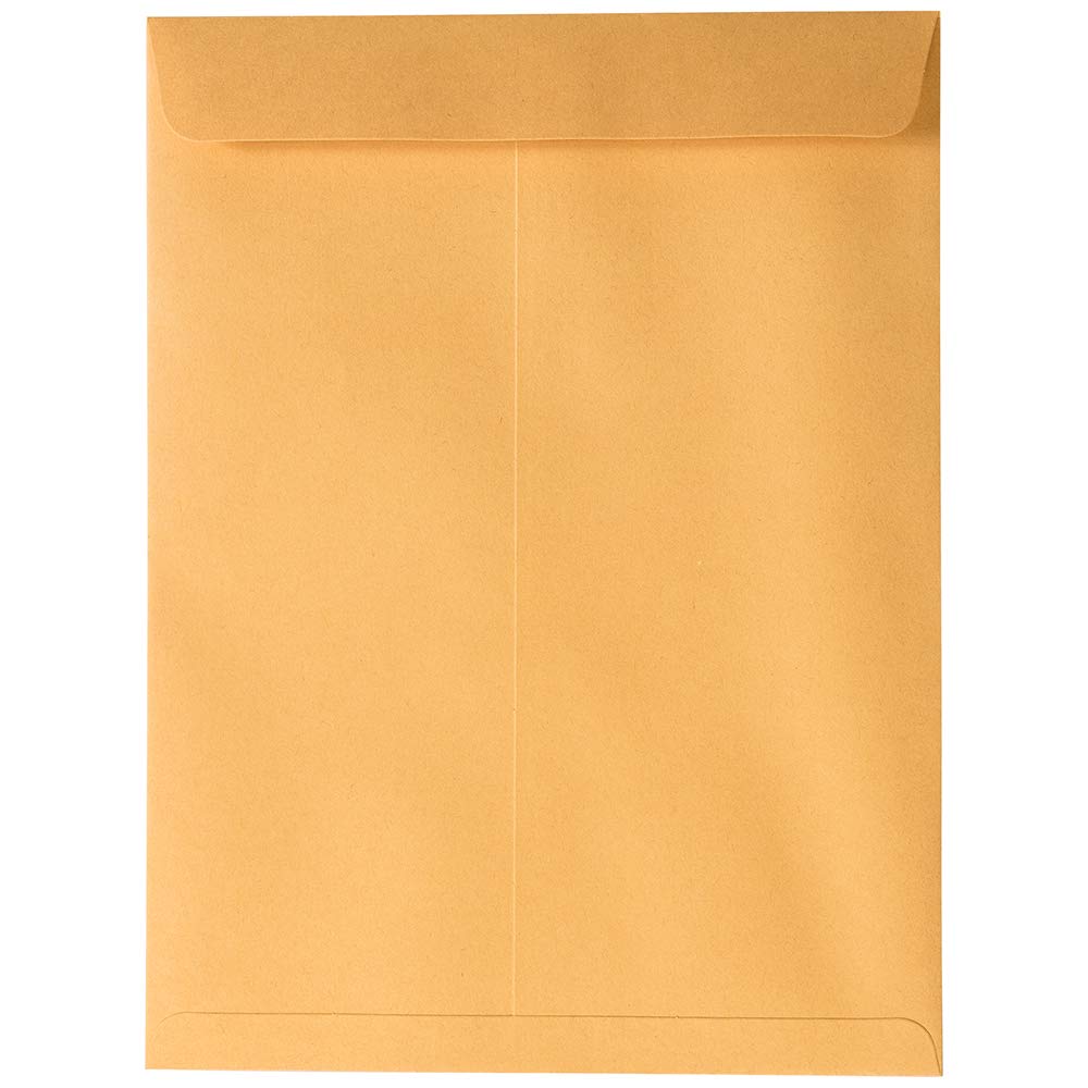 JAM PAPER 9 x 12 Open End Catalog Premium Envelopes with Peel & Seal Closure - Brown Kraft Manila - Bulk 250/Box - Perfect for Business Mailings, Office Documents & Direct Marketing Campaigns