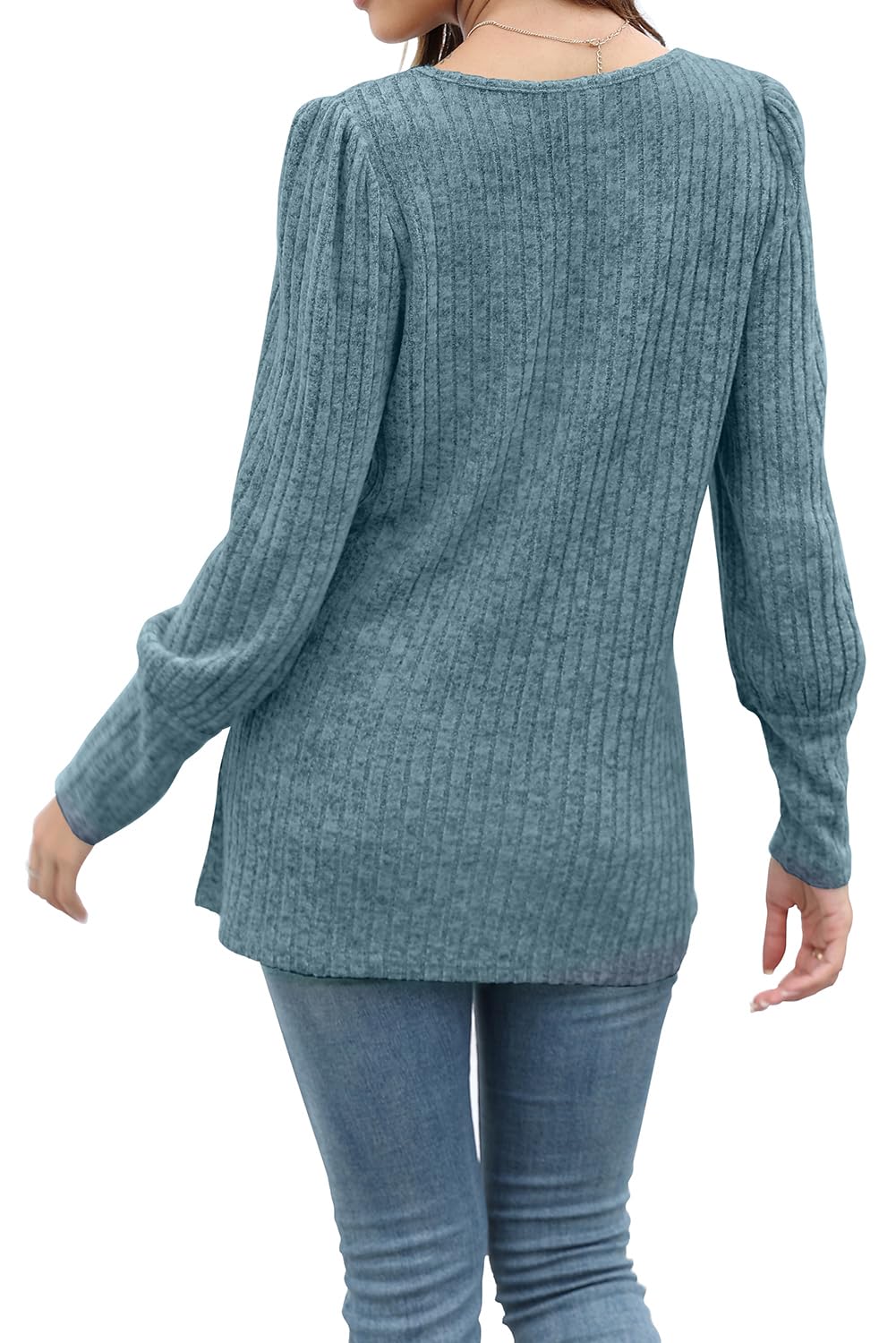 WIHOLL Women's Square Neck Fall Sweater - Casual & Dressy Knit Top for Autumn 2023 | Perfect for Office Wear, Date Nights & Layering in Cool Weather