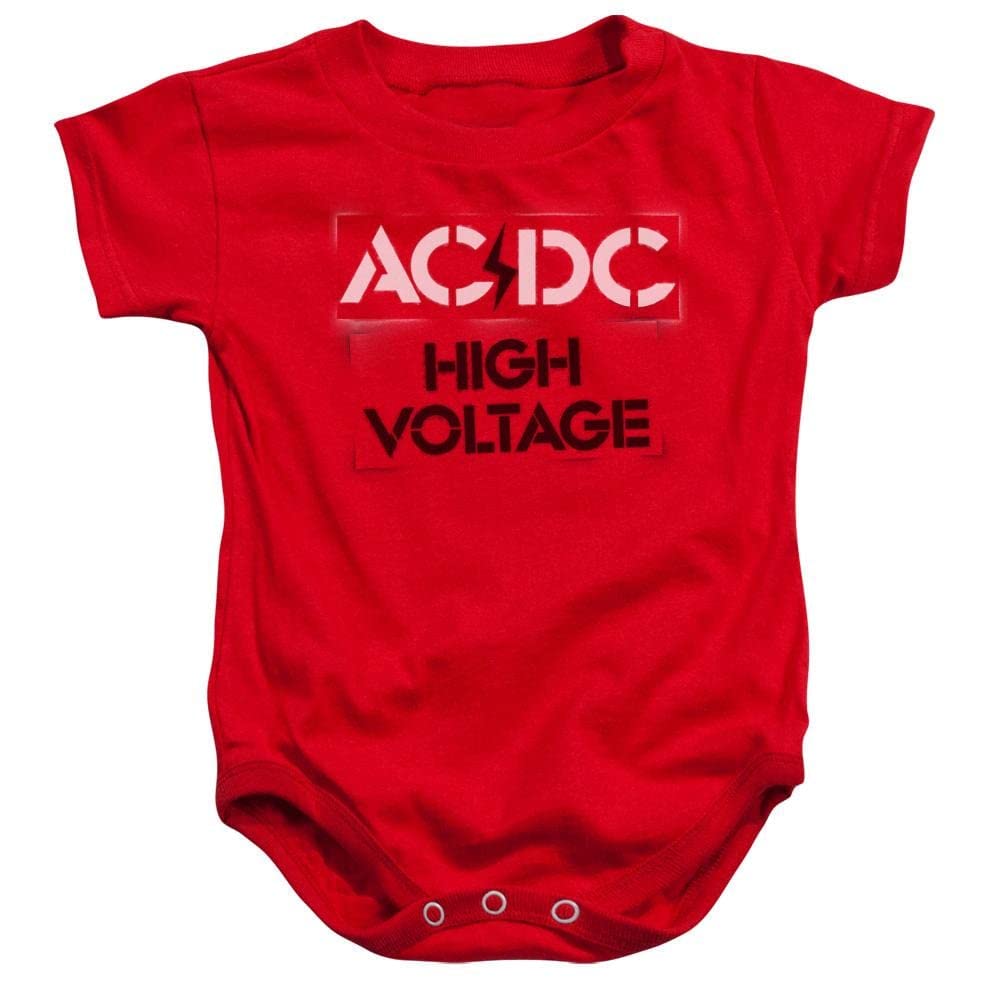 AC/DC High Voltage Rock Band Baby Bodysuit - Soft Cotton Onesie for Infants & Toddlers - Perfect for Concerts, Music Festivals & Rock-Themed Parties