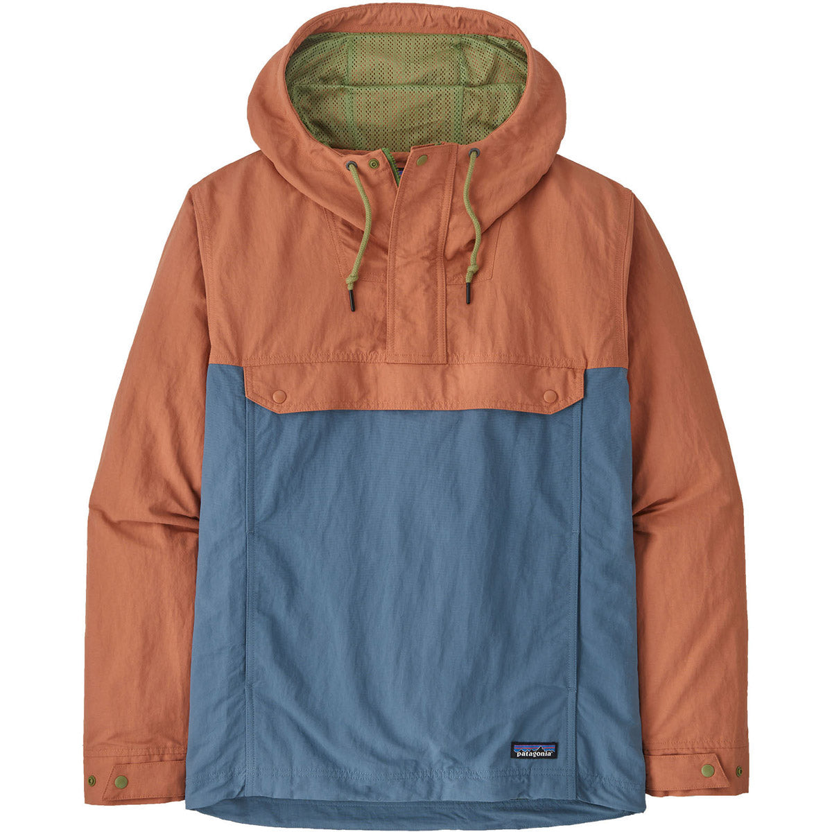Men's Waterproof Anorak Jacket - Lightweight Windproof Hooded Raincoat for Hiking & Outdoor Adventures
